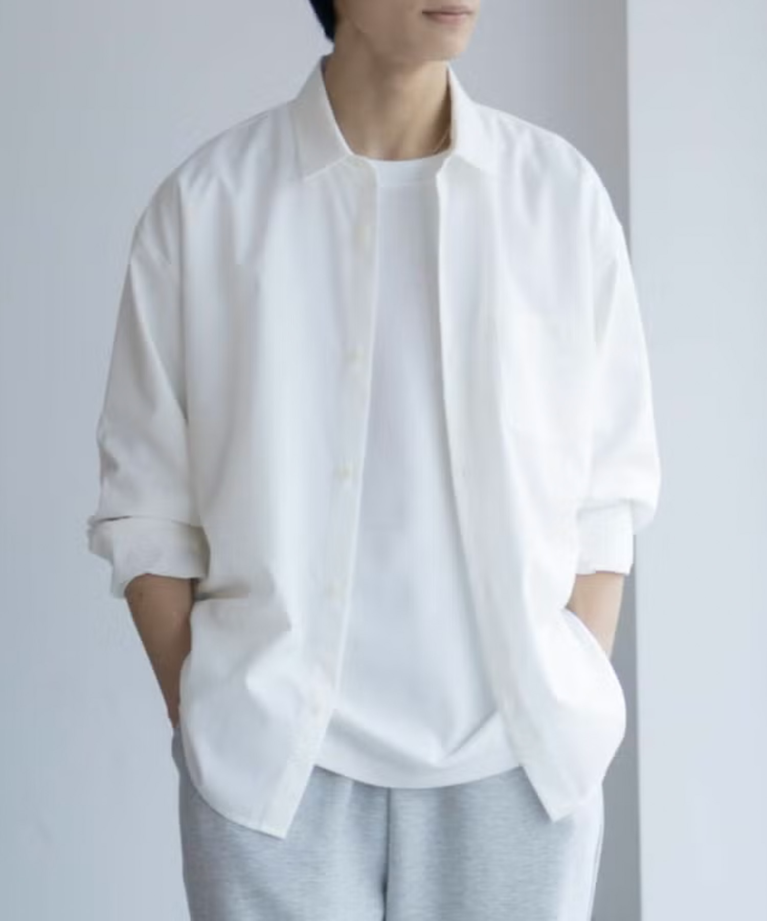 URBAN COLLECTION AIR Smoosy レギュラーカラーシャツ メンズ