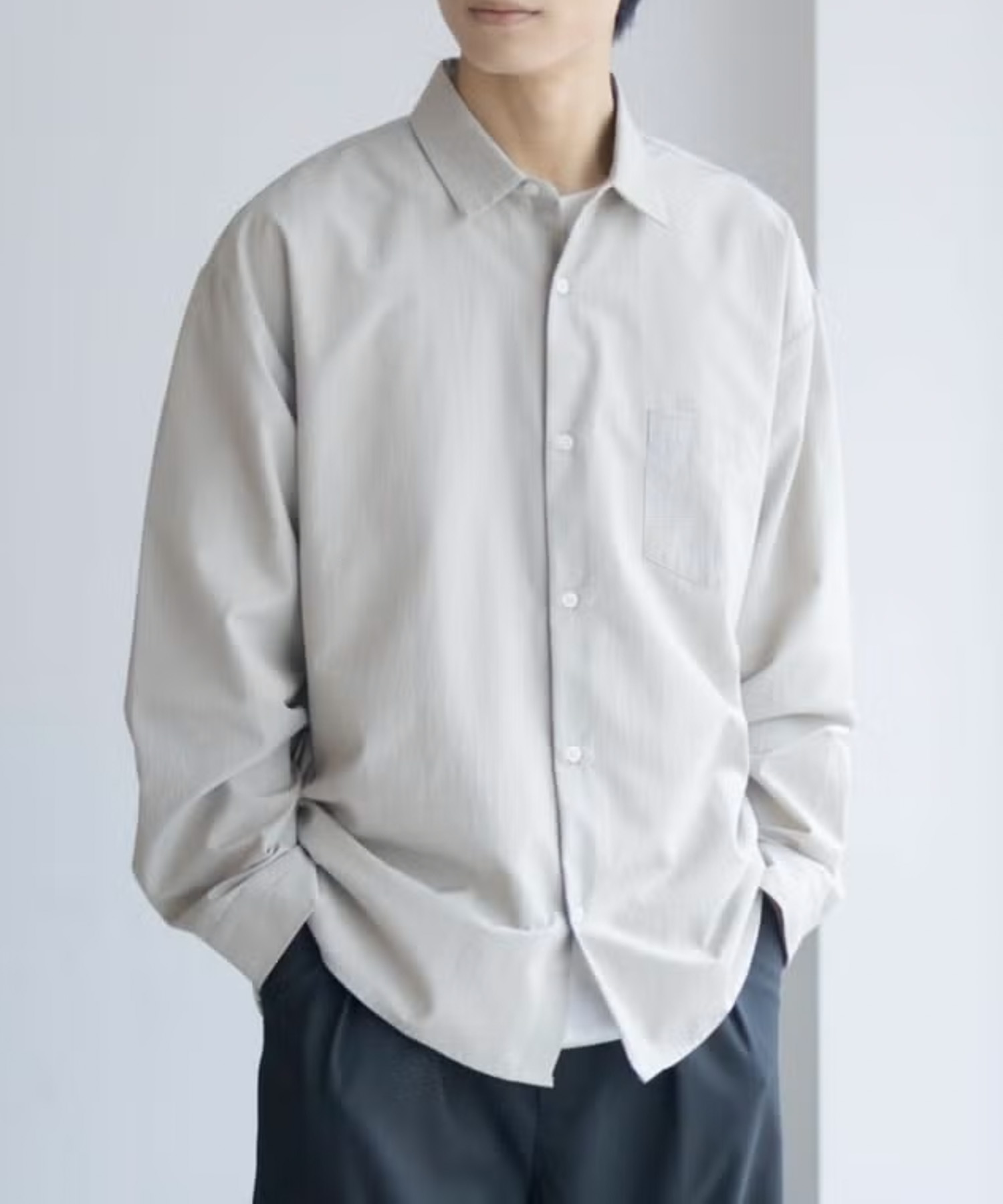 URBAN COLLECTION  AIR Smoosy レギュラーカラーシャツ メンズ商品画像-3