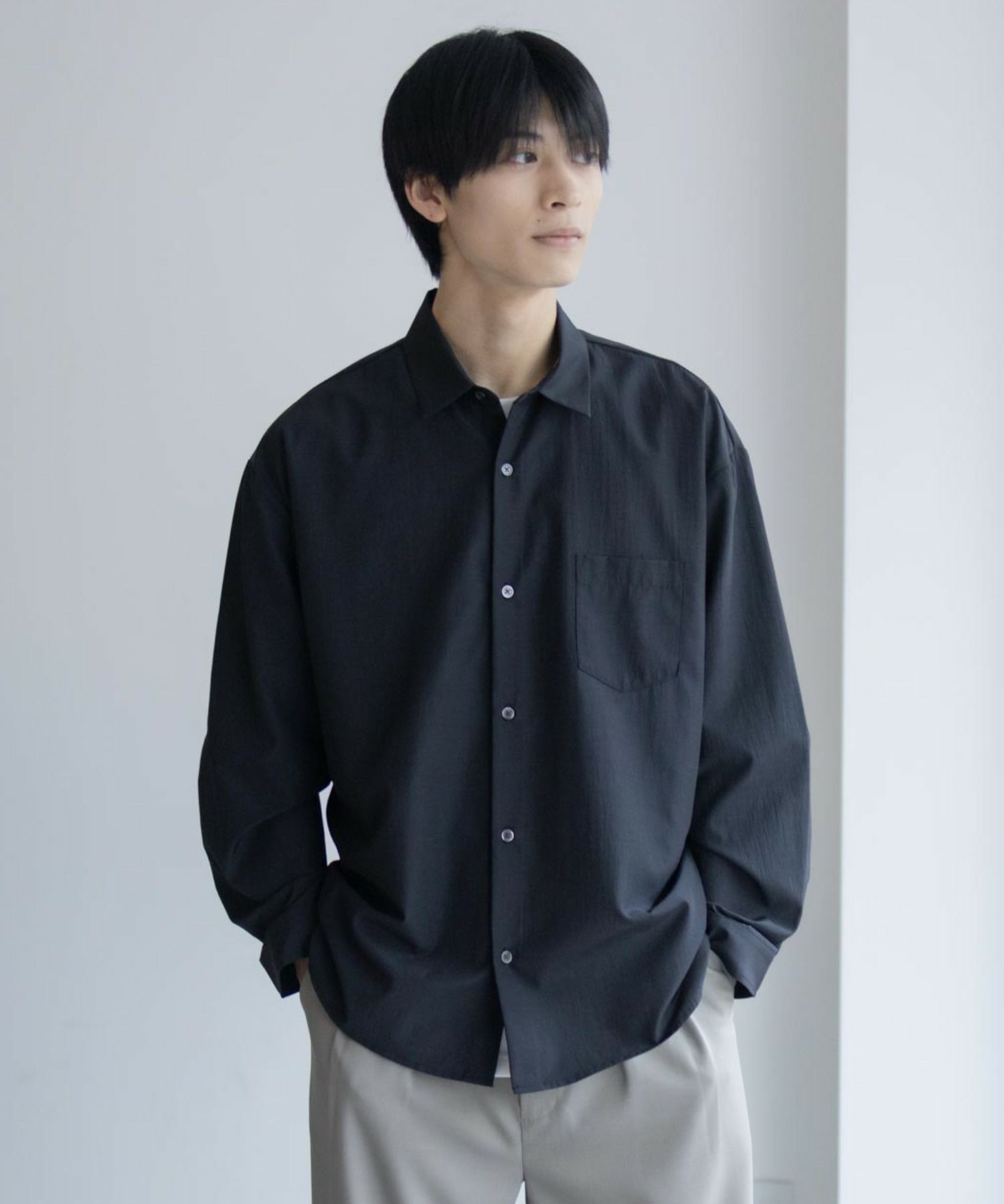 URBAN COLLECTION AIR Smoosy レギュラーカラーシャツ メンズ