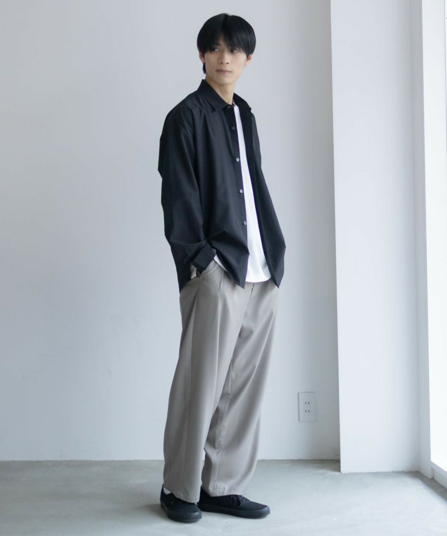 URBAN COLLECTION AIR Smoosy レギュラーカラーシャツ メンズ