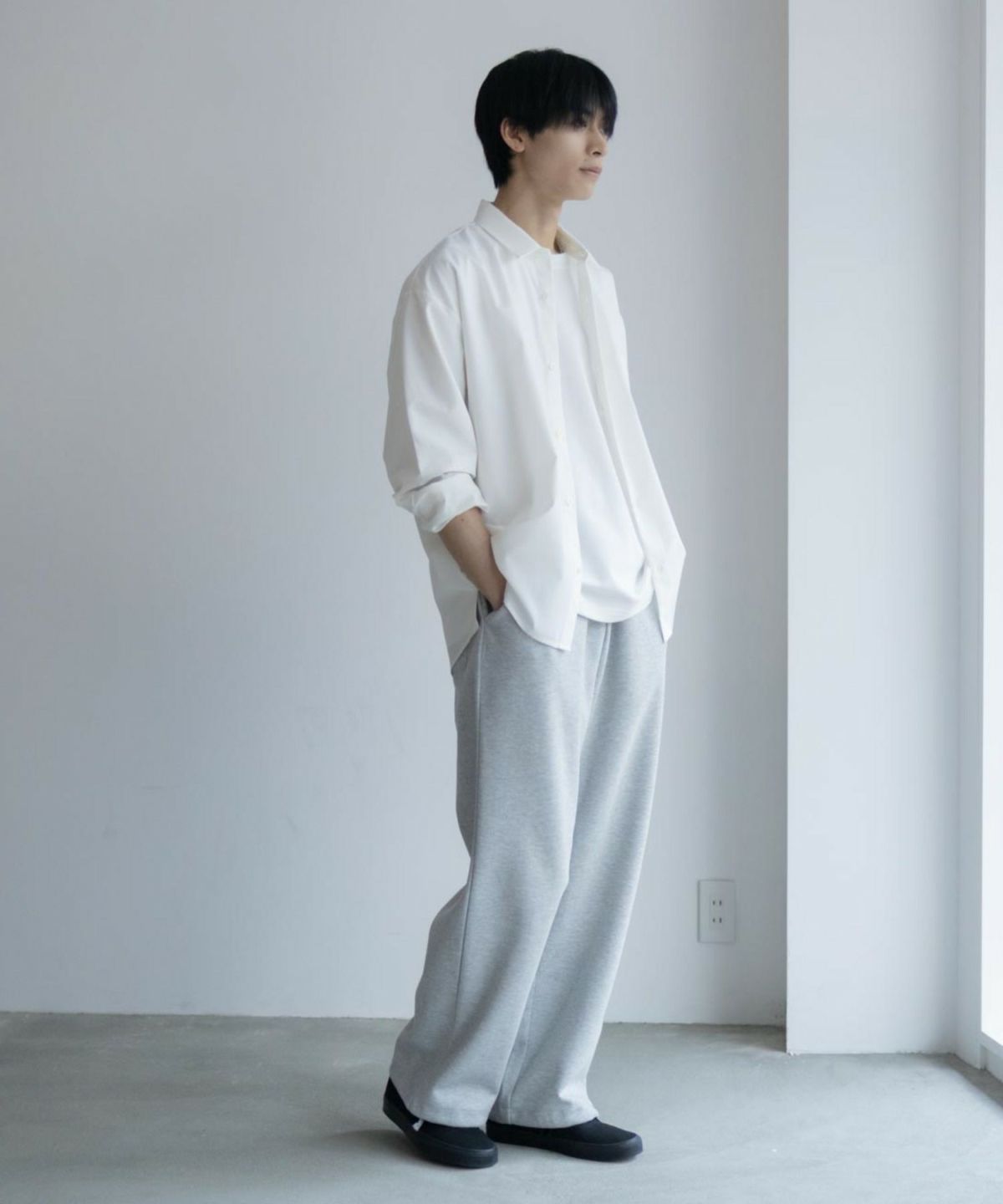 URBAN COLLECTION AIR Smoosy レギュラーカラーシャツ メンズ