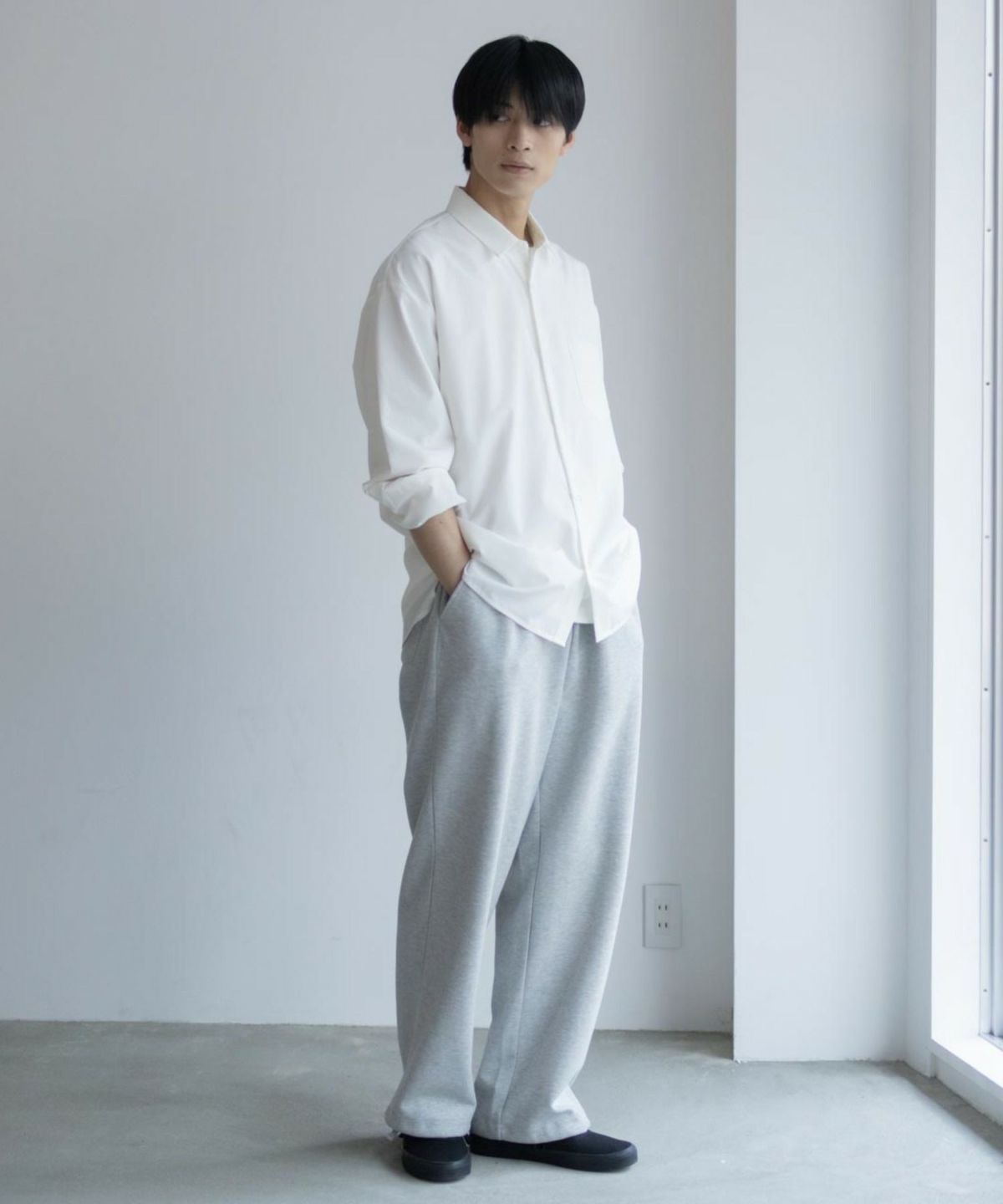 URBAN COLLECTION AIR Smoosy レギュラーカラーシャツ メンズ