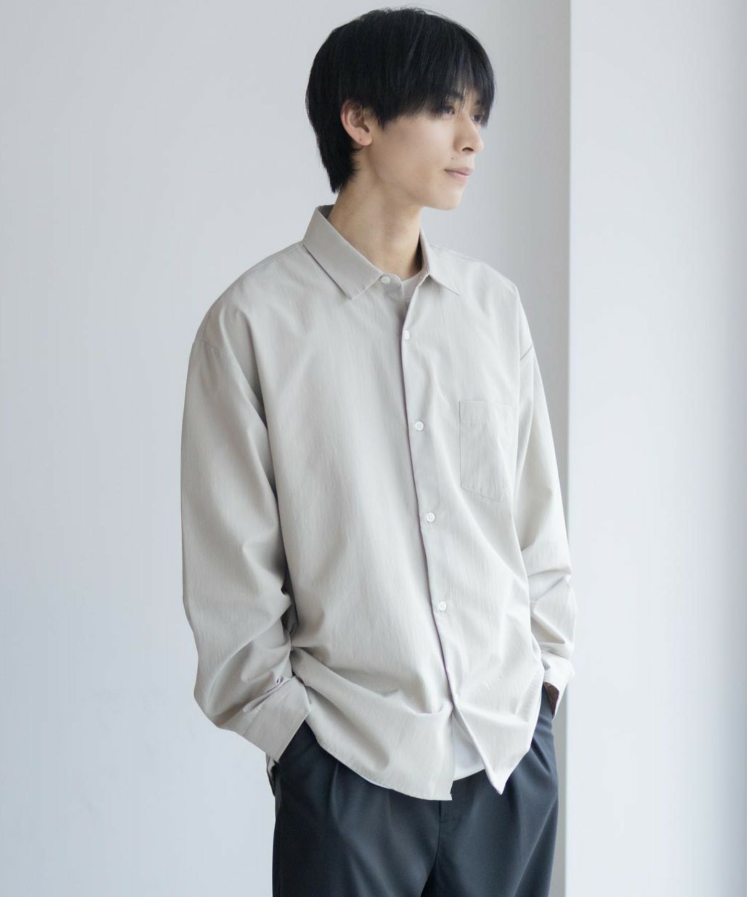 URBAN COLLECTION AIR Smoosy レギュラーカラーシャツ メンズ