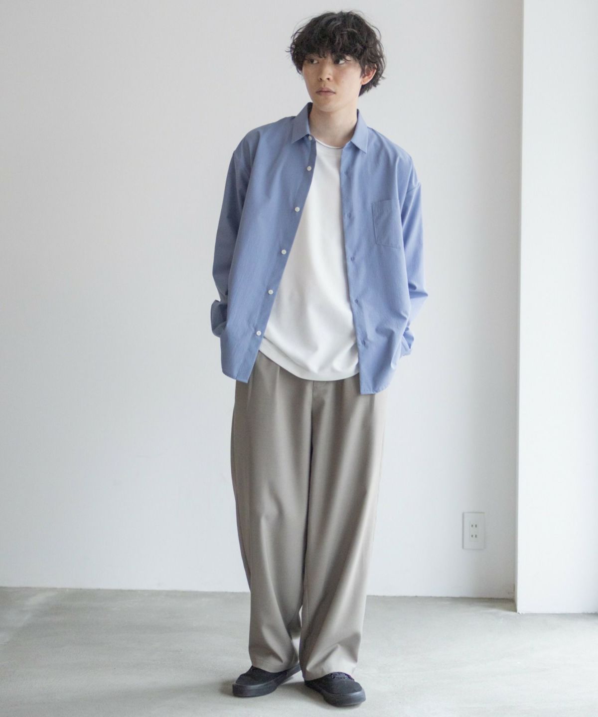 URBAN COLLECTION AIR Smoosy レギュラーカラーシャツ メンズ