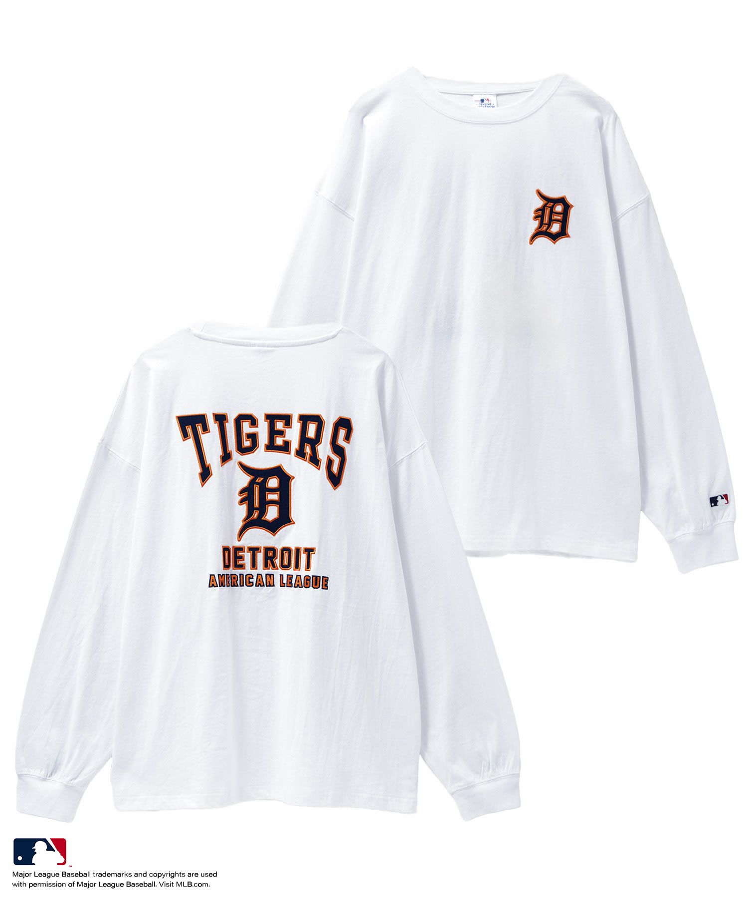 MLB  ツイルワッペン長袖Tシャツ メンズ商品サムネイル-2