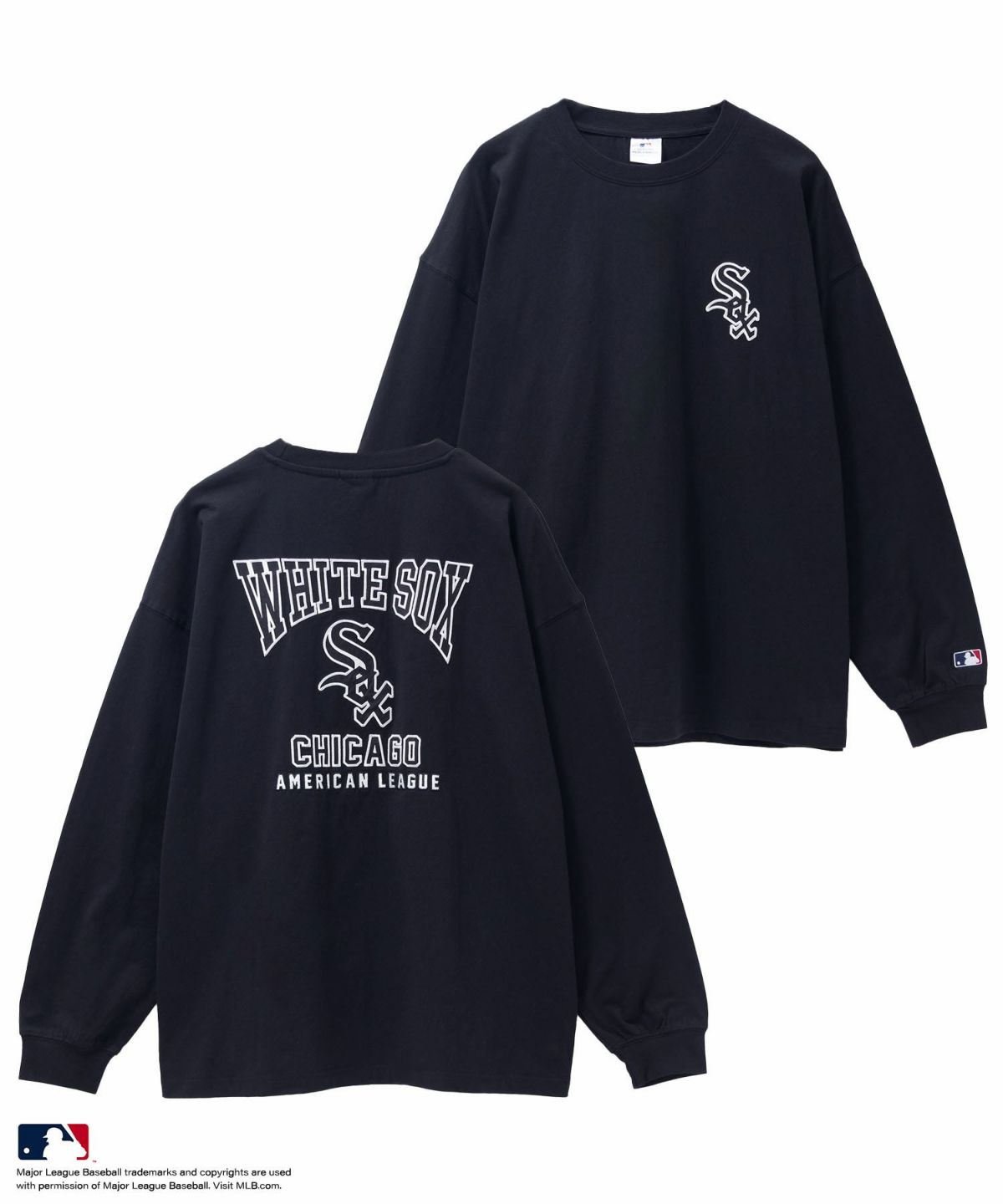 MLB ツイルワッペン長袖Tシャツ メンズ