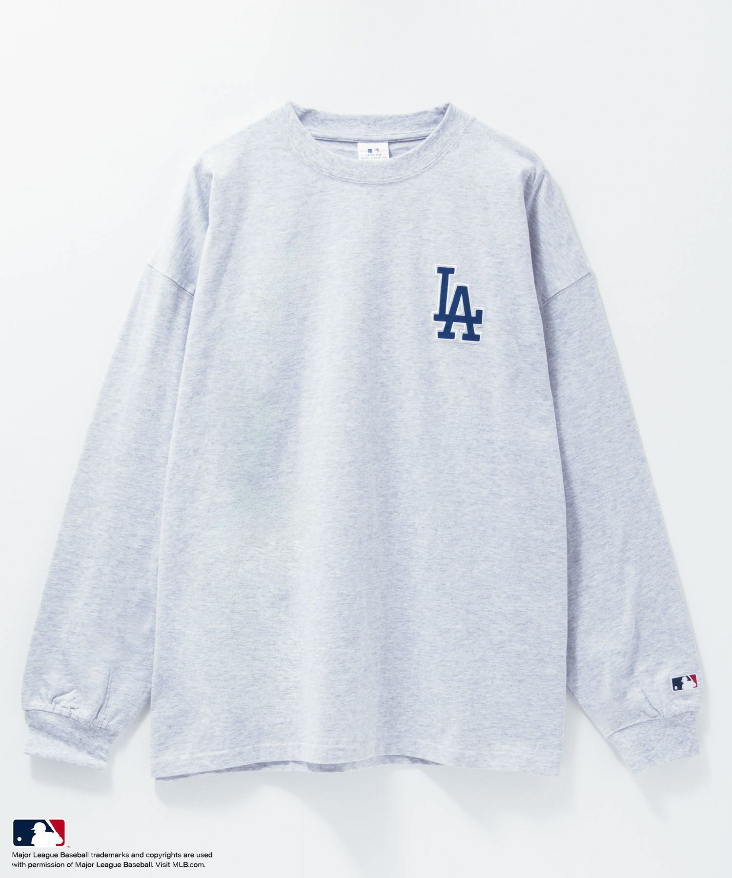 MLB  ツイルワッペン長袖Tシャツ メンズ商品サムネイル-6