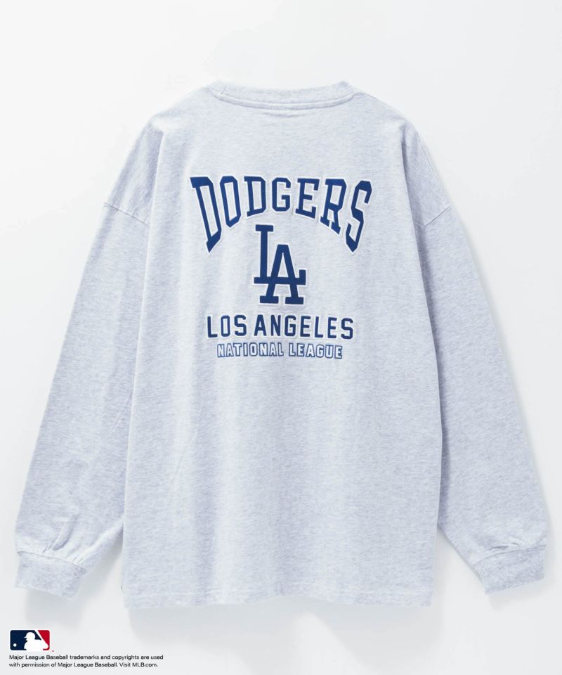 MLB  ツイルワッペン長袖Tシャツ メンズ商品画像-7