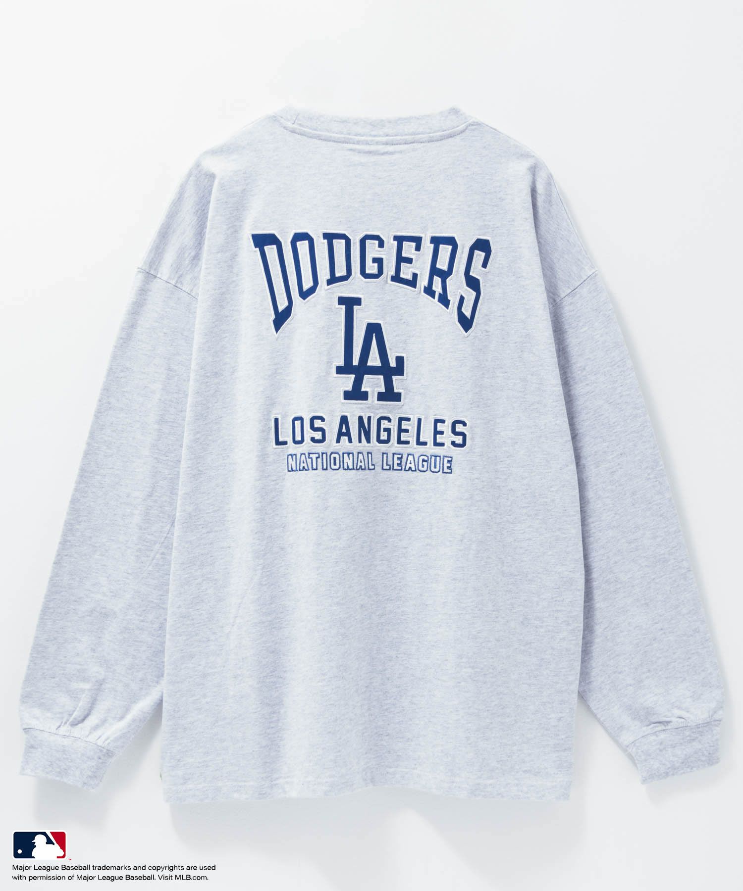 MLB ツイルワッペン長袖Tシャツ メンズ
