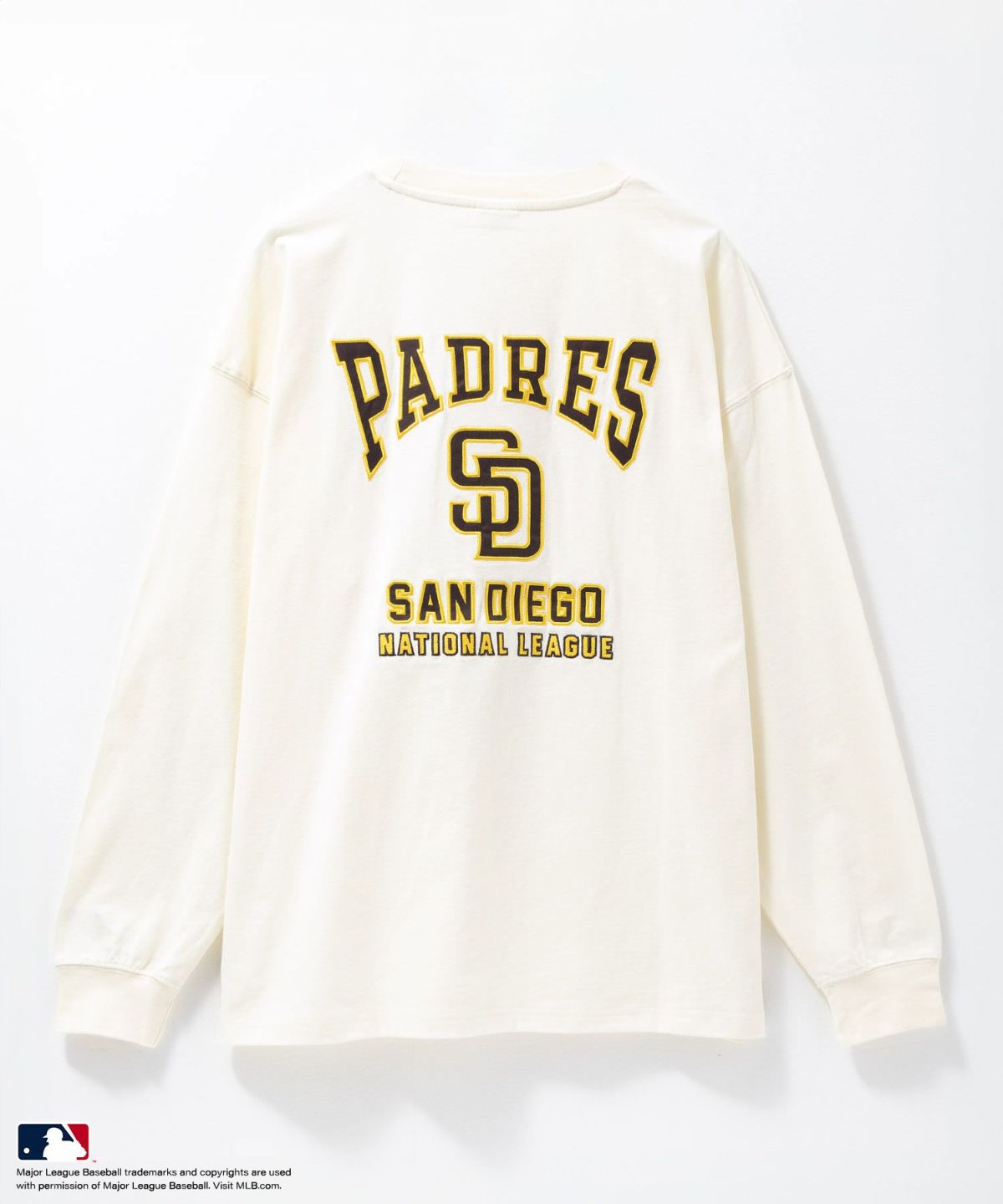 MLB ツイルワッペン長袖Tシャツ メンズ