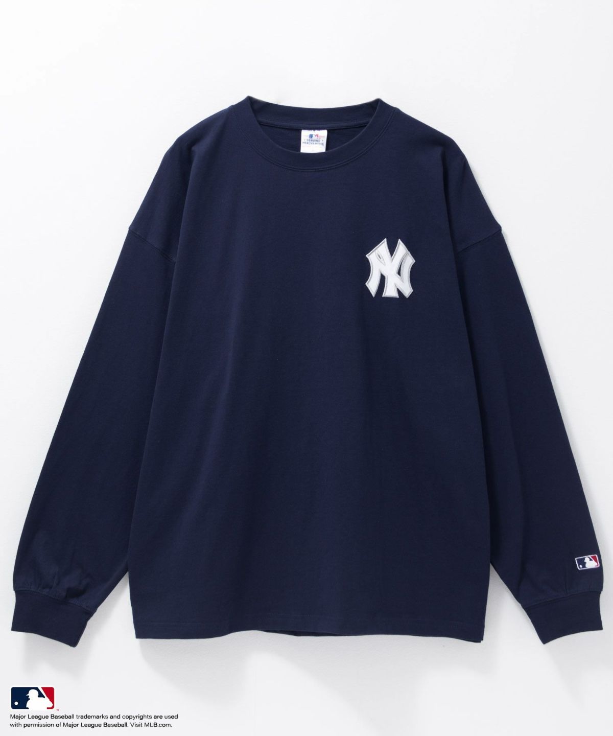 MLB ツイルワッペン長袖Tシャツ メンズ