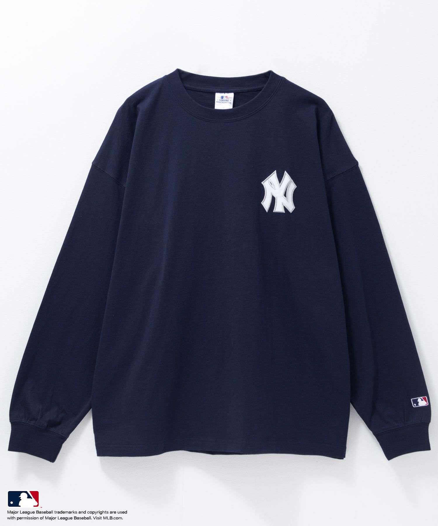 MLB  ツイルワッペン長袖Tシャツ メンズ商品サムネイル-14