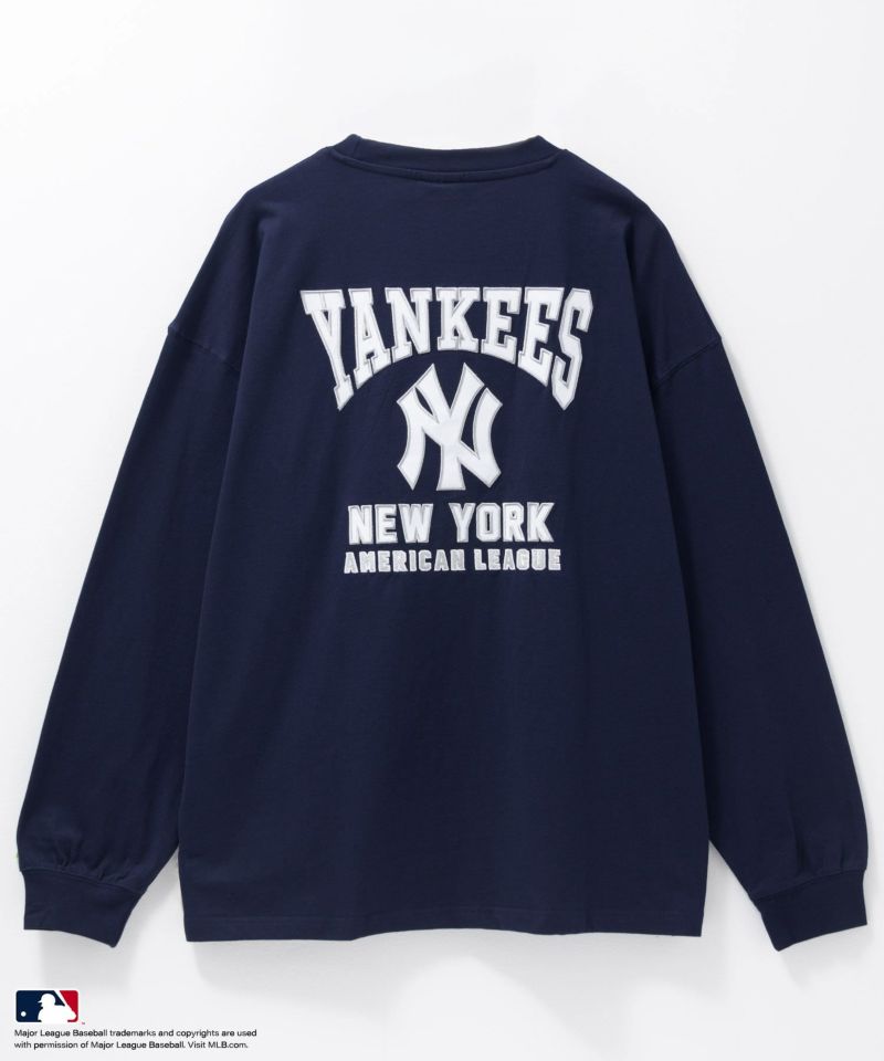MLB  ツイルワッペン長袖Tシャツ メンズ商品画像-15