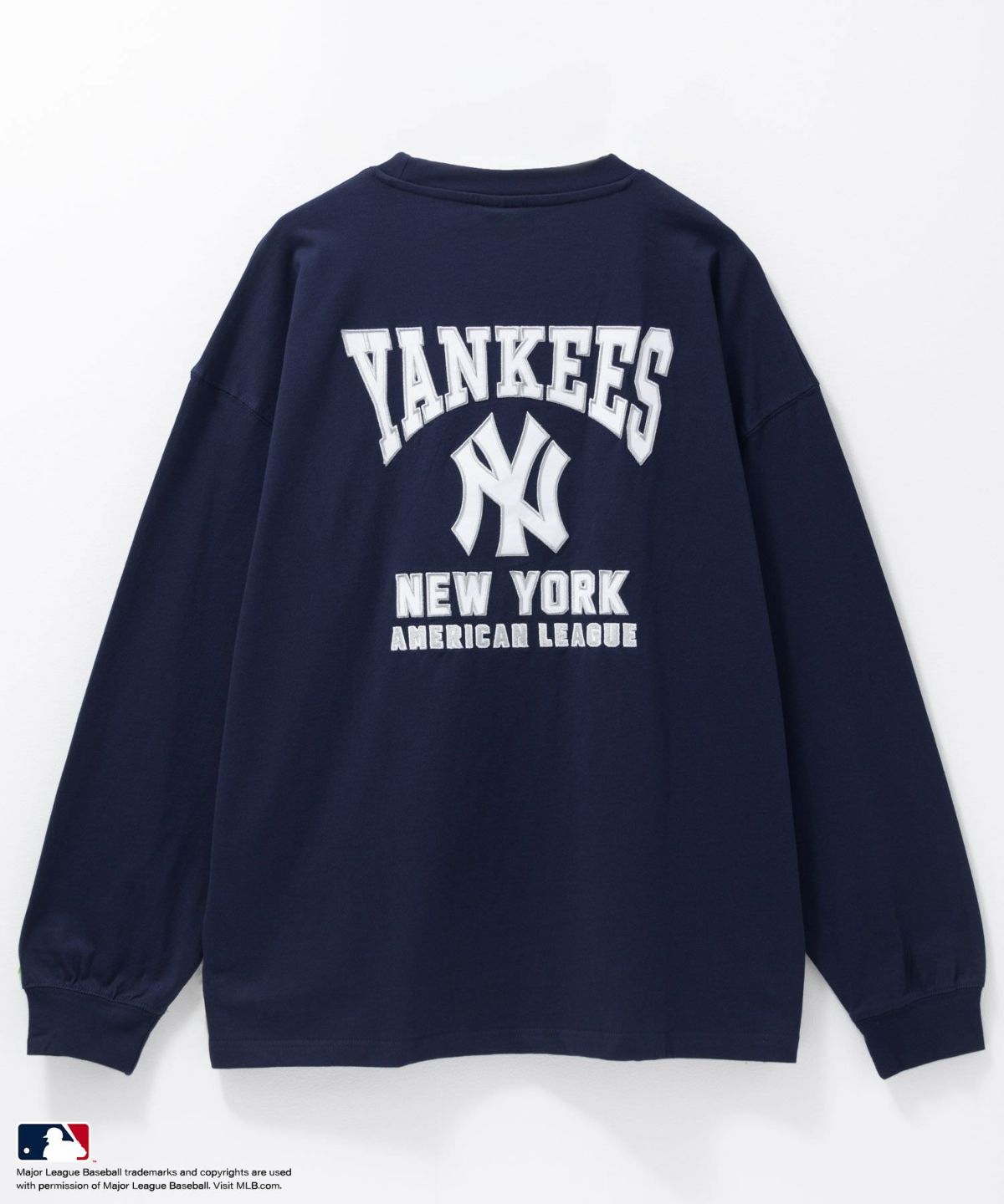 MLB ツイルワッペン長袖Tシャツ メンズ