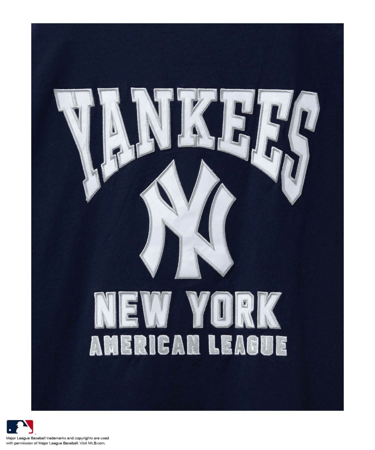 MLB ツイルワッペン長袖Tシャツ メンズ