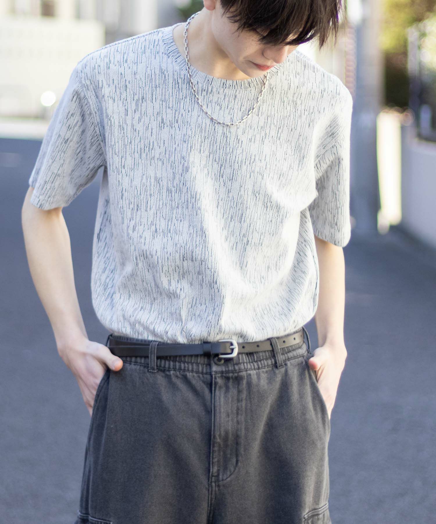 MOSSIMO ブロークンストライプTシャツ メンズ ネコポス 対応商品