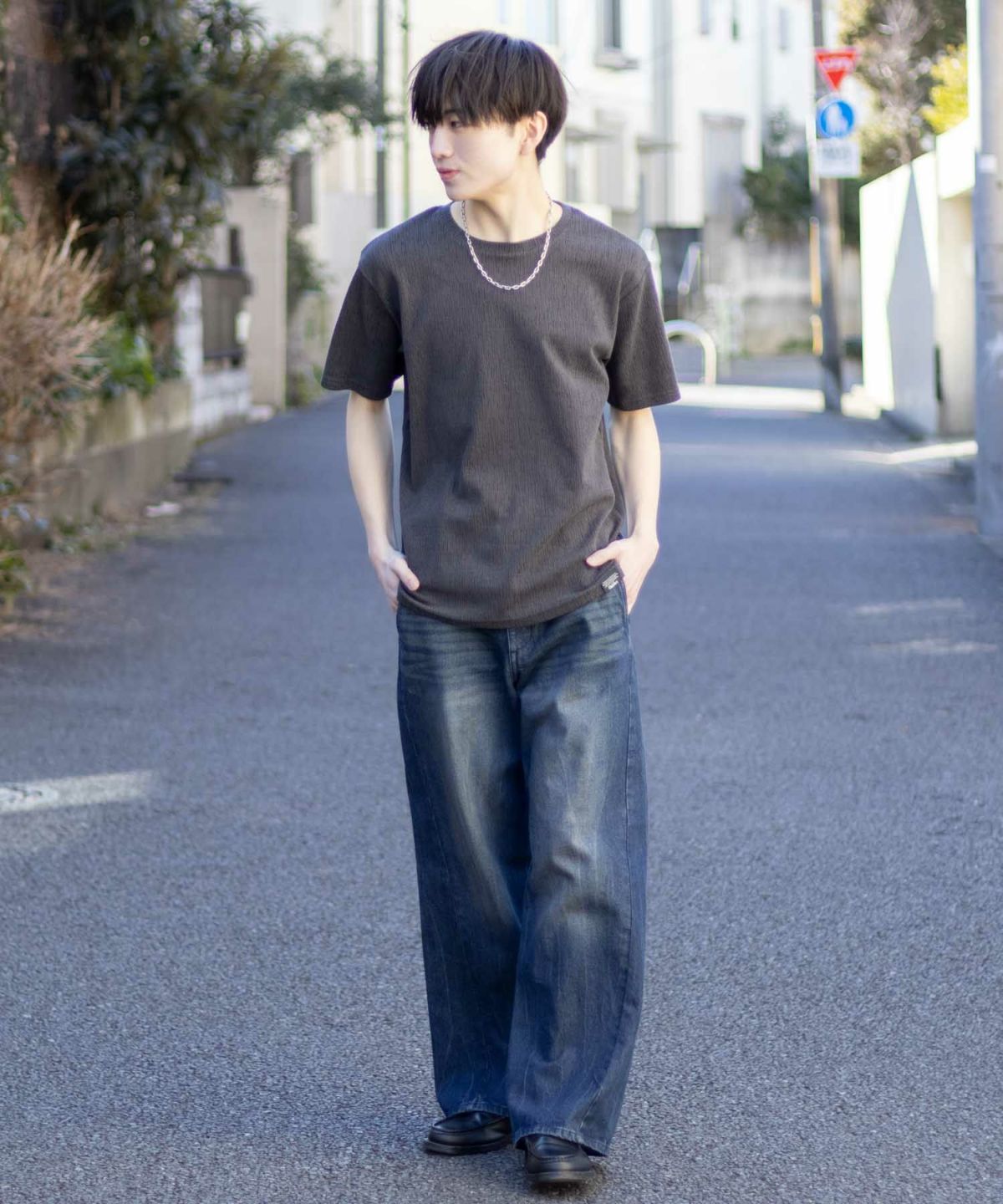 MOSSIMO ブロークンストライプTシャツ メンズ ネコポス 対応商品