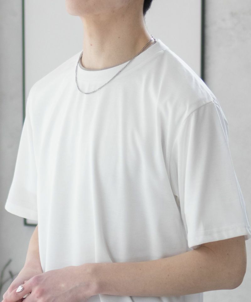 NAVY  天竺クルーレイヤードTシャツ メンズ商品画像-4