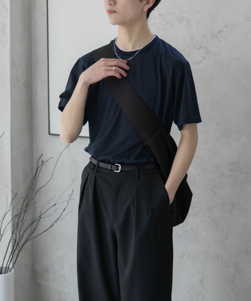 NAVY  天竺クルーレイヤードTシャツ メンズ商品画像-14