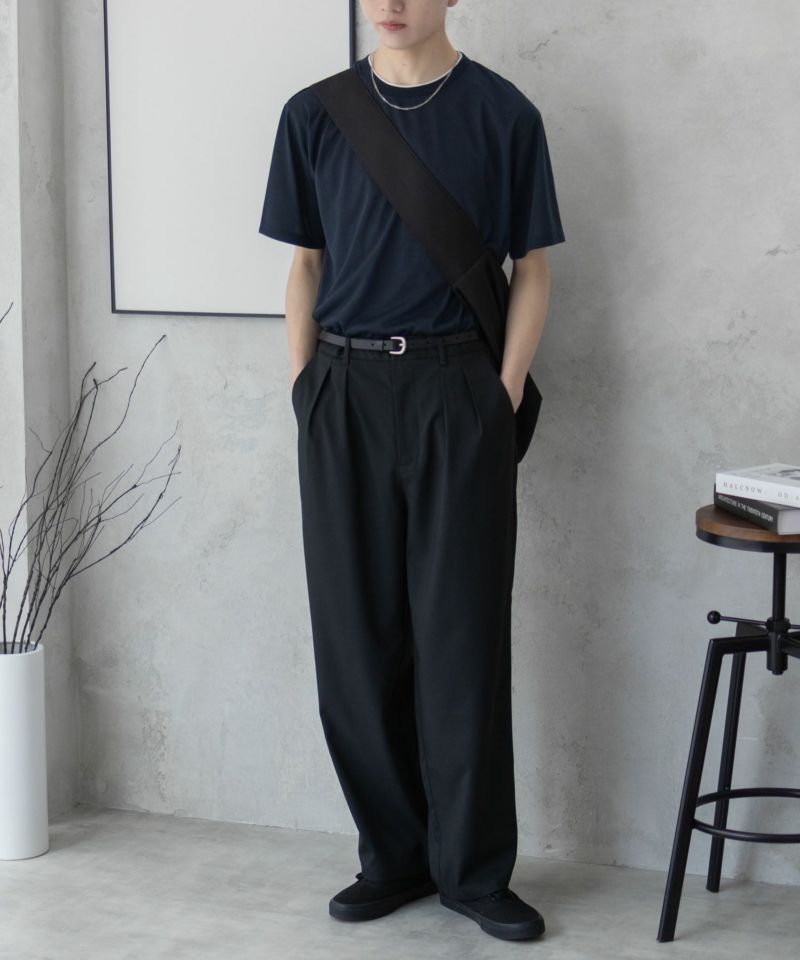 NAVY  天竺クルーレイヤードTシャツ メンズ商品画像-15