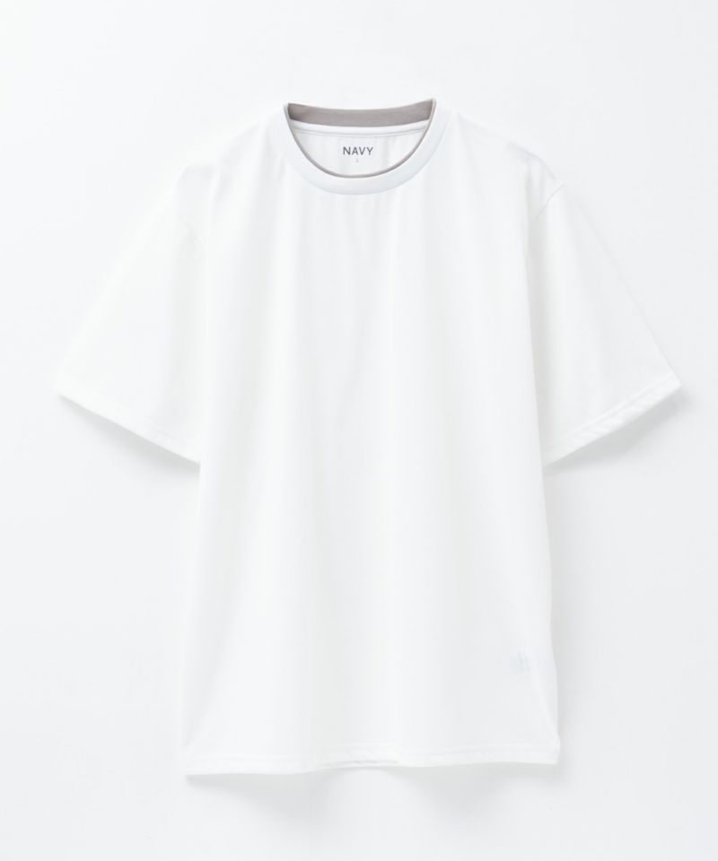 NAVY  天竺クルーレイヤードTシャツ メンズ商品画像-21