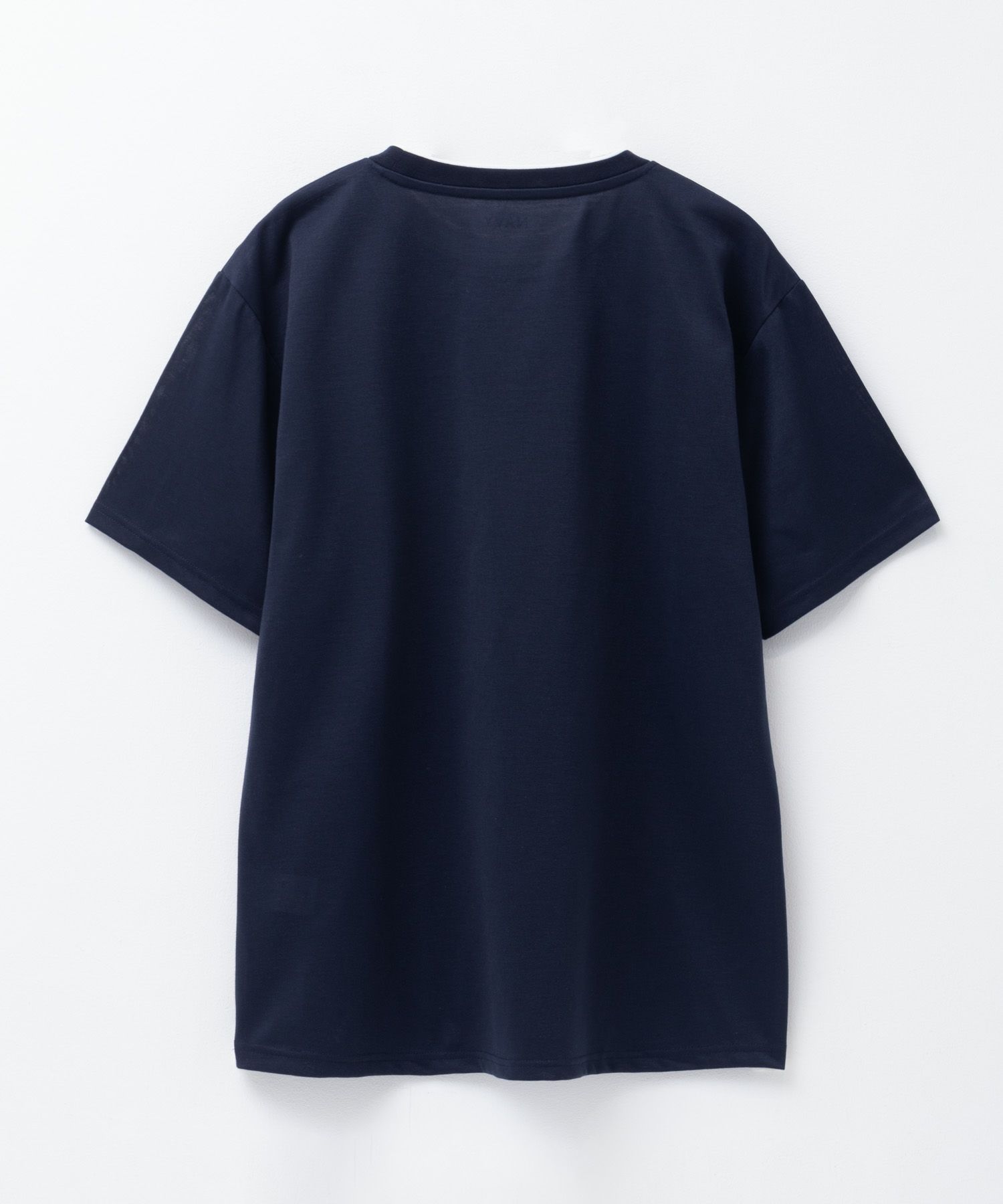 NAVY 天竺クルーレイヤードTシャツ メンズ