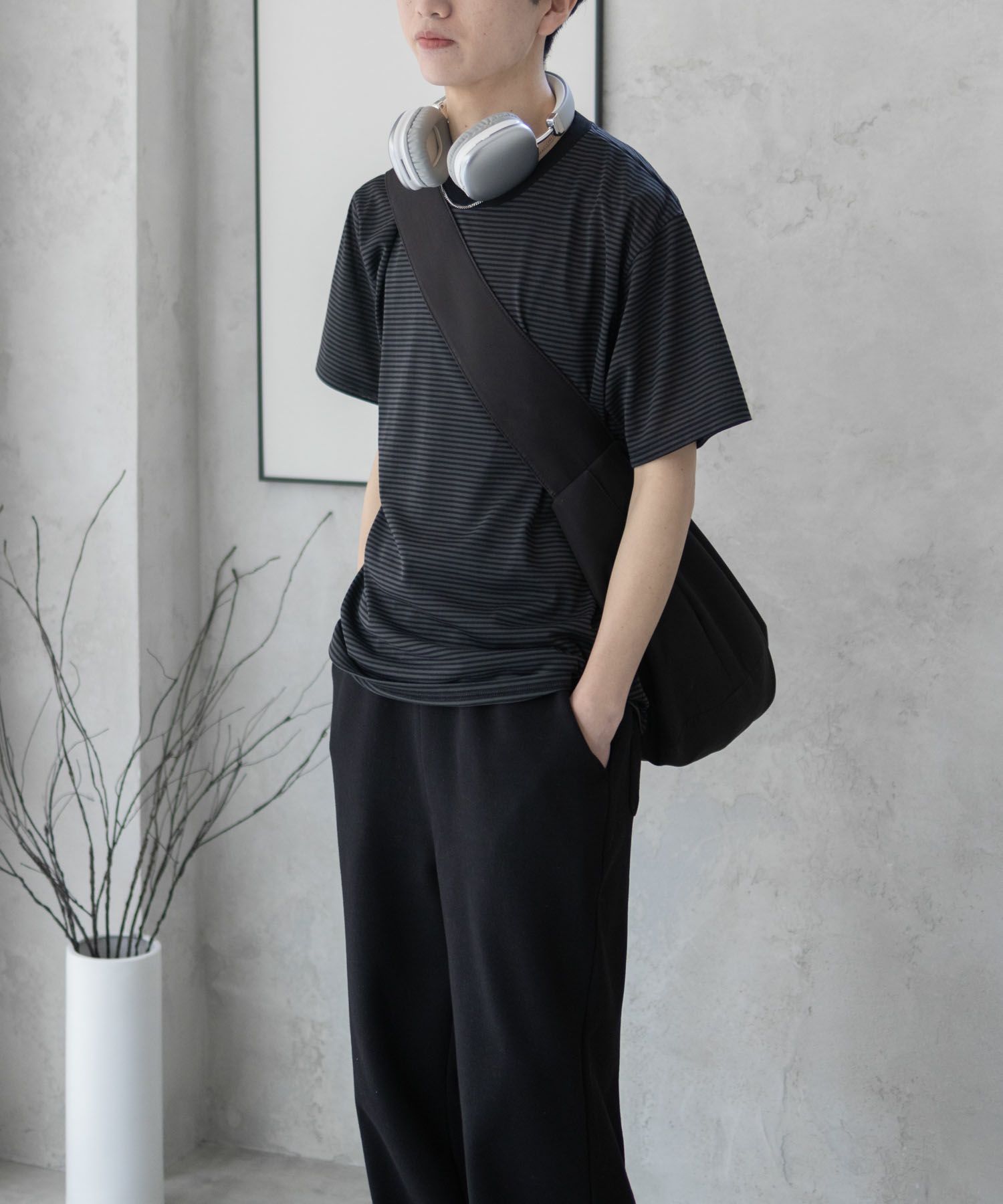 NAVY  ボーダークルーTシャツ メンズ商品サムネイル-10
