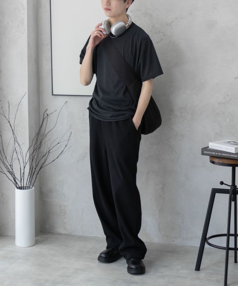 NAVY  ボーダークルーTシャツ メンズ商品画像-12