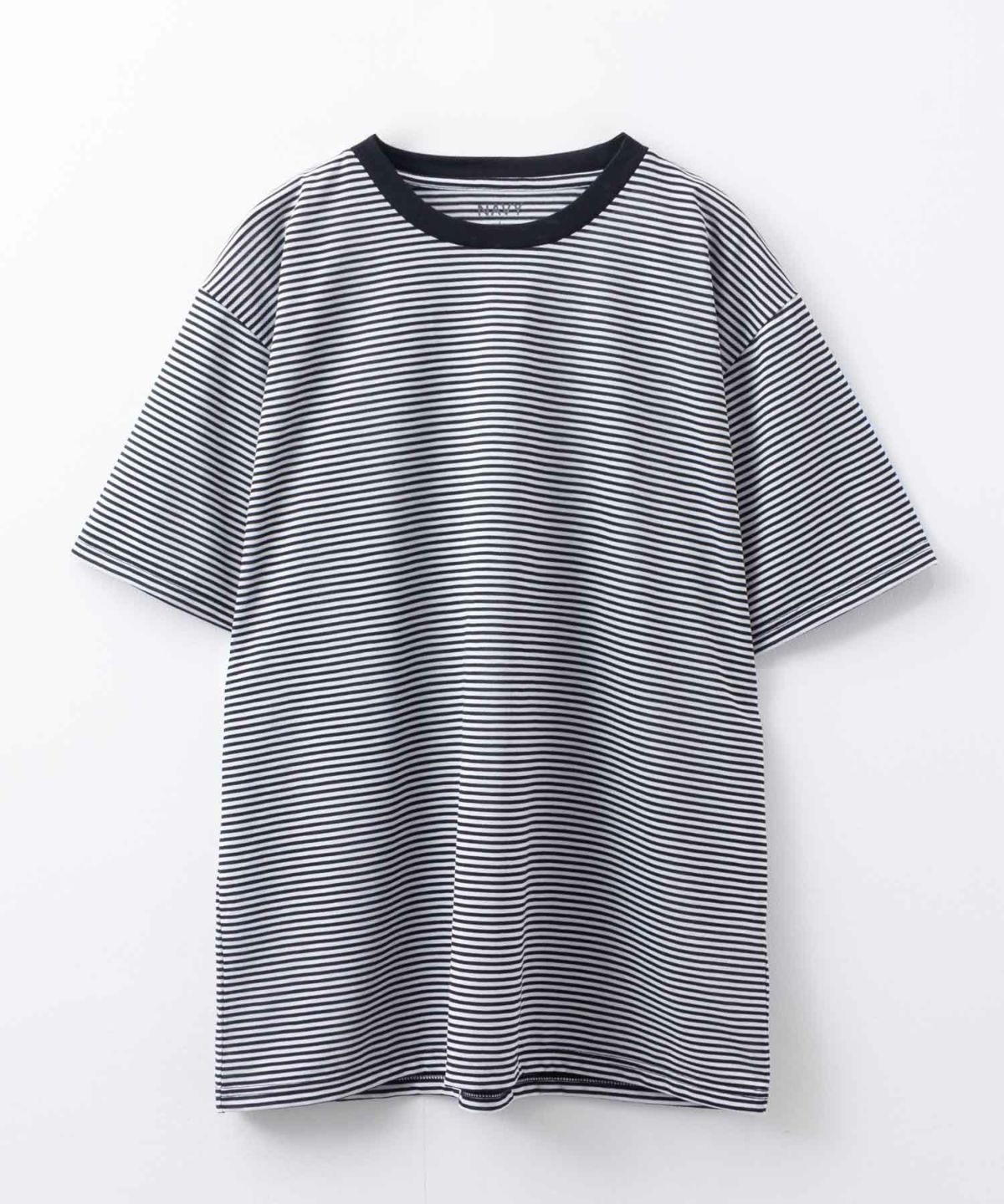 NAVY ボーダークルーTシャツ メンズ