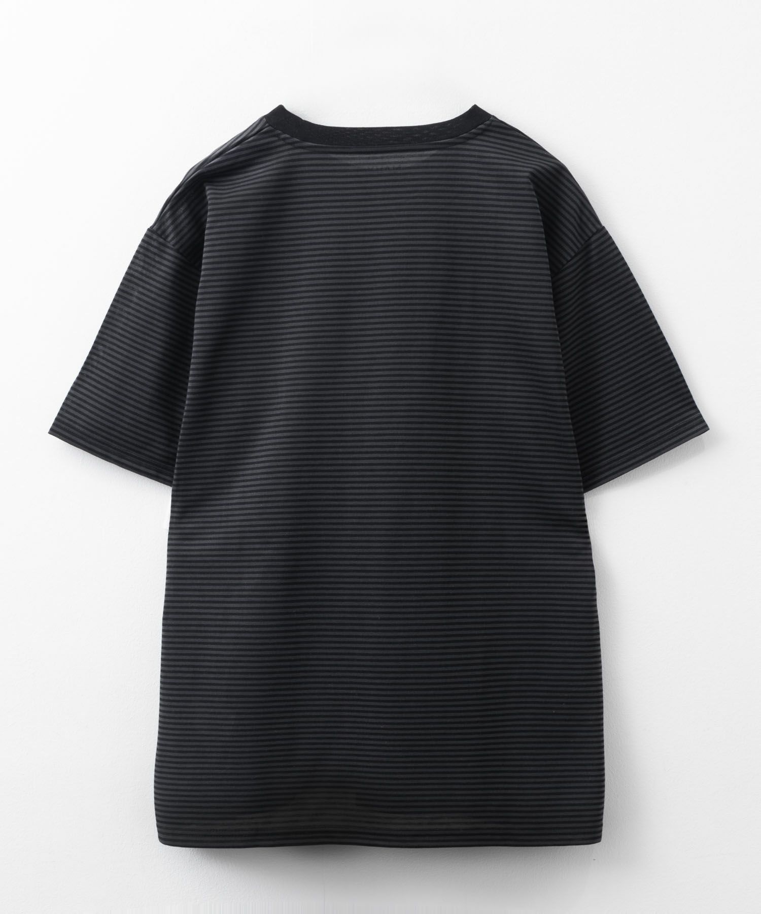 NAVY  ボーダークルーTシャツ メンズ商品画像-16