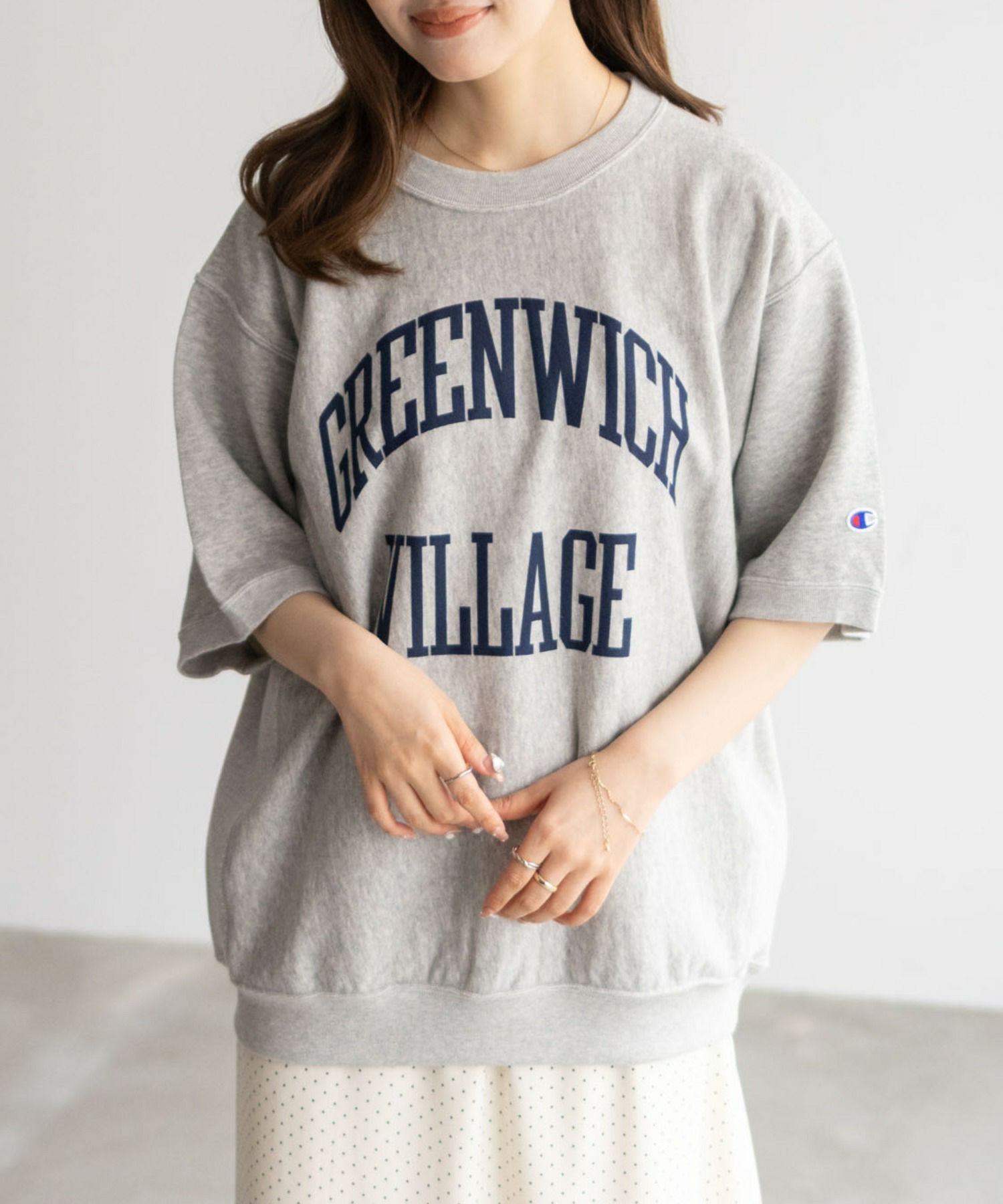 Champion  リバースウィーブショートスリーブスウェットシャツ メンズ商品画像-2