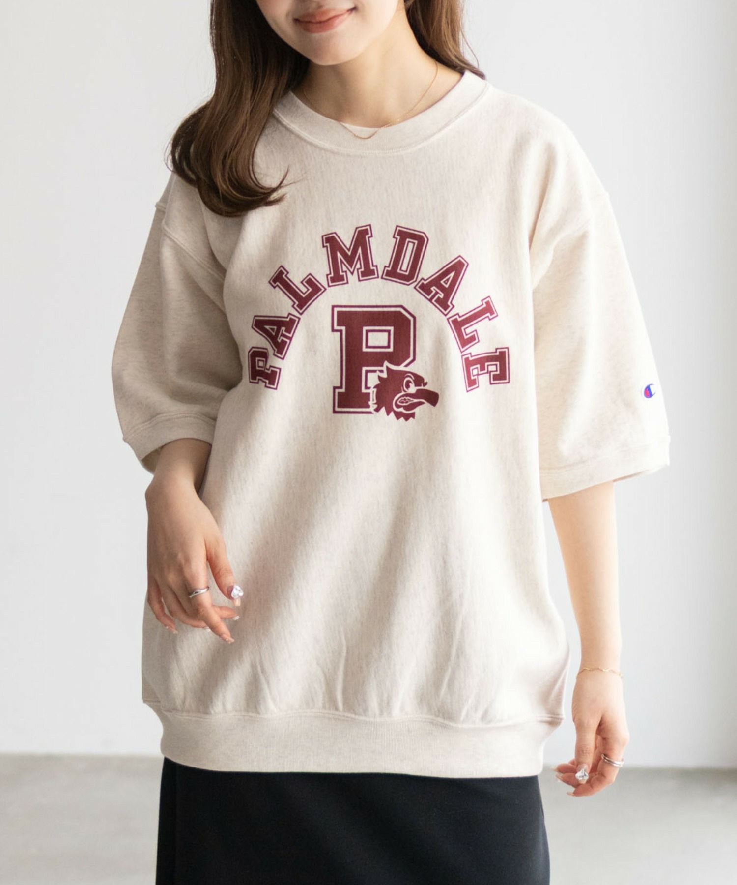 Champion  リバースウィーブショートスリーブスウェットシャツ メンズ商品画像-3