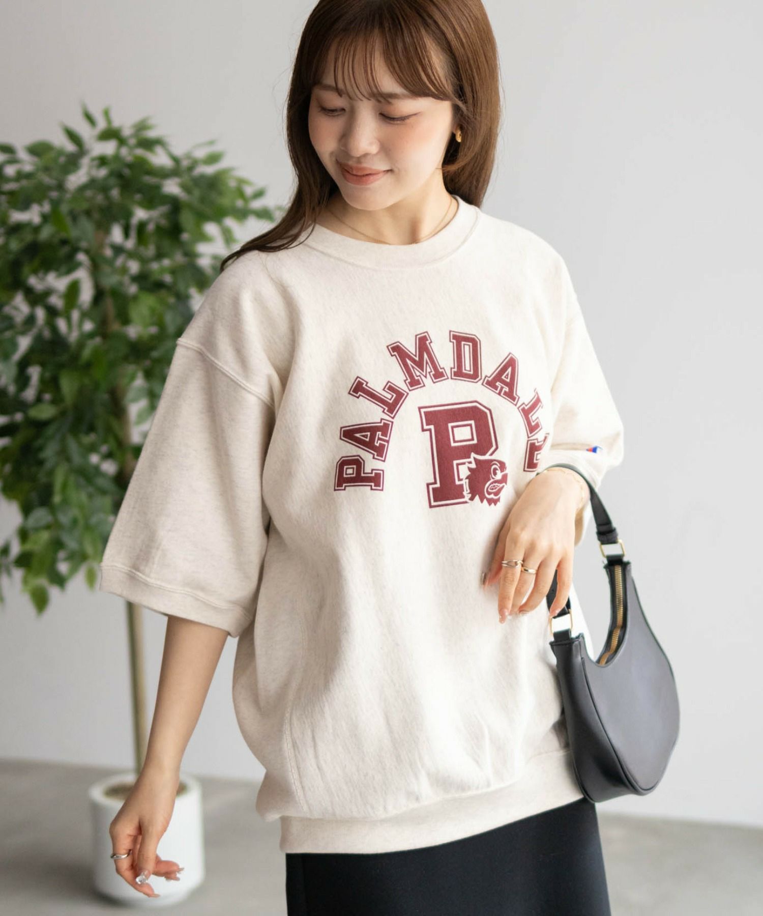 Champion リバースウィーブショートスリーブスウェットシャツ メンズ