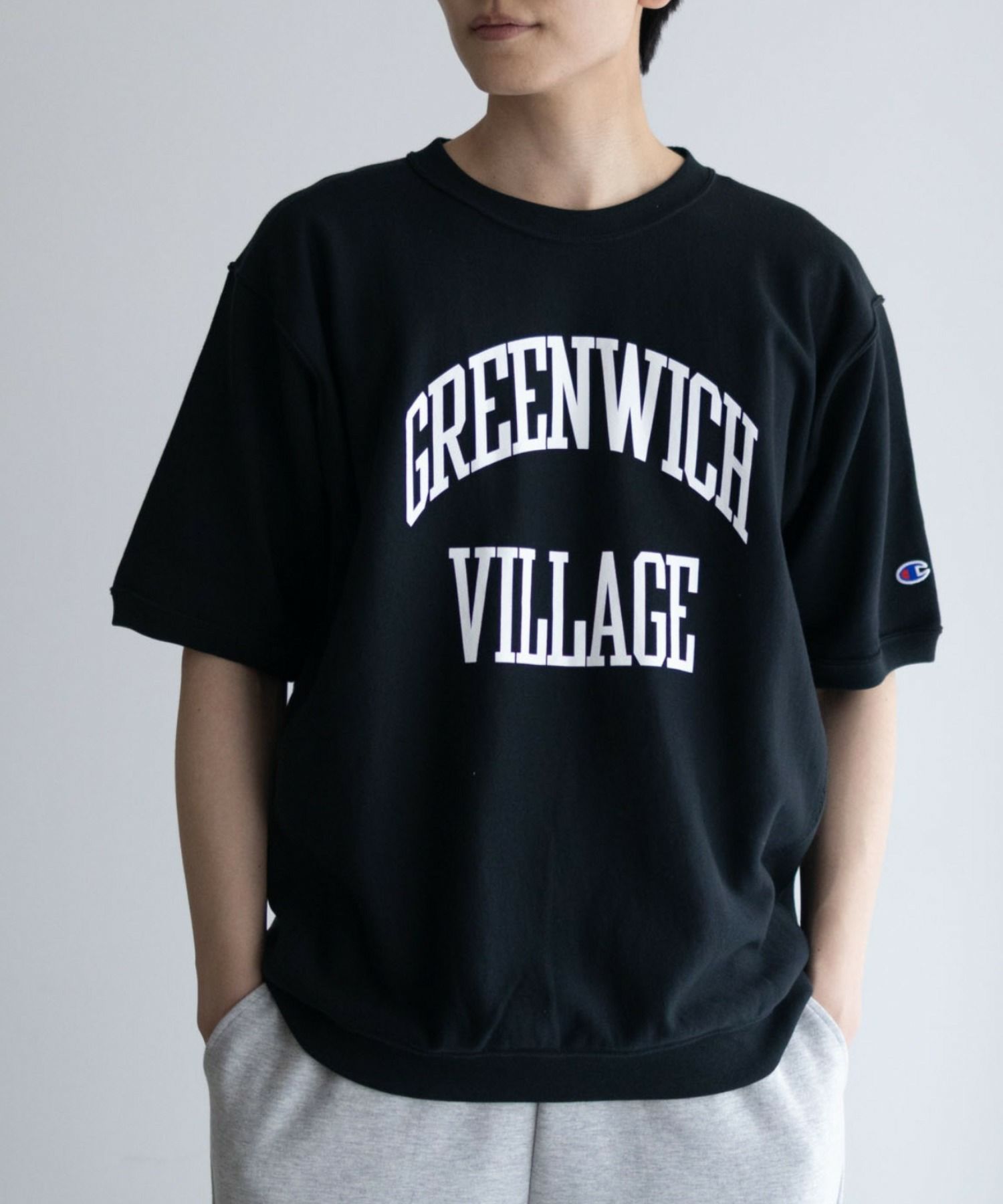 Champion  リバースウィーブショートスリーブスウェットシャツ メンズ商品画像-12