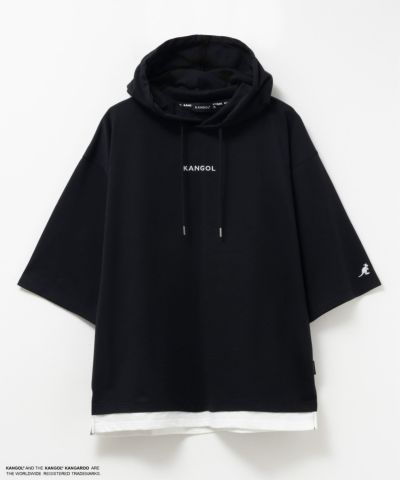 KANGOL  フェイクレイヤードTパーカー メンズ