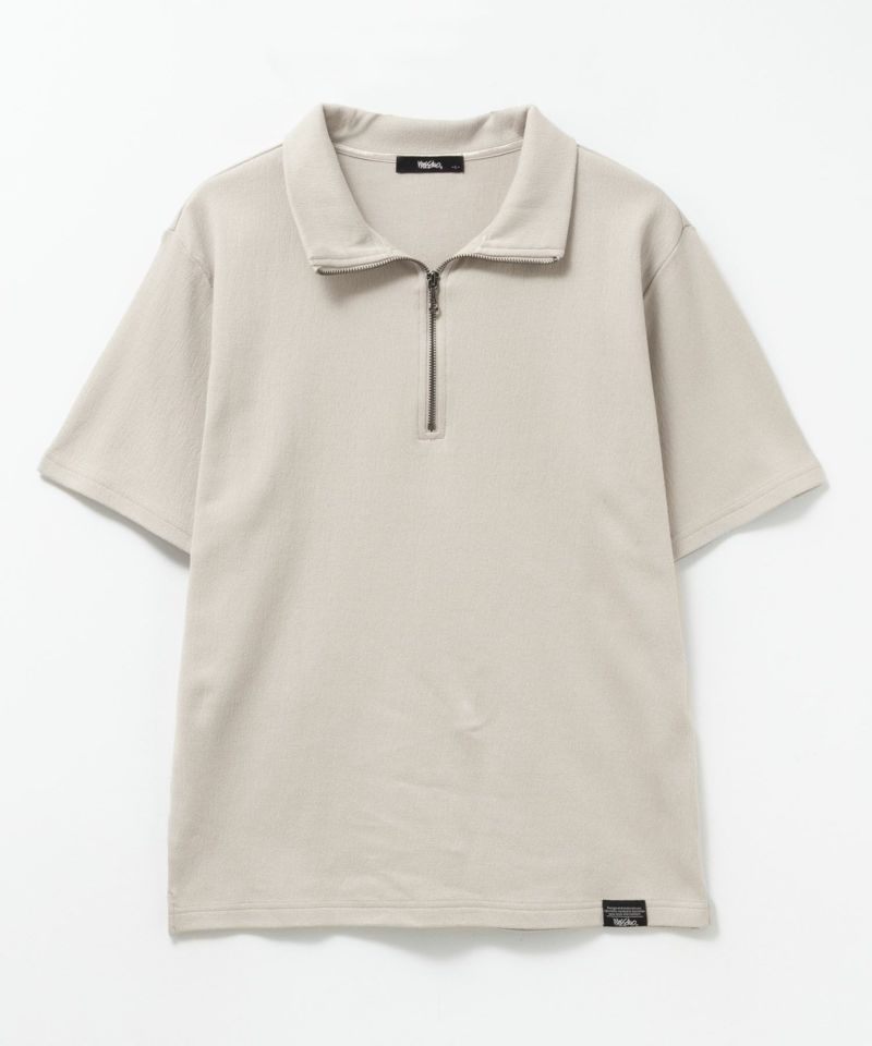 MOSSIMO  ジャガードジップポロシャツ メンズ商品画像-1