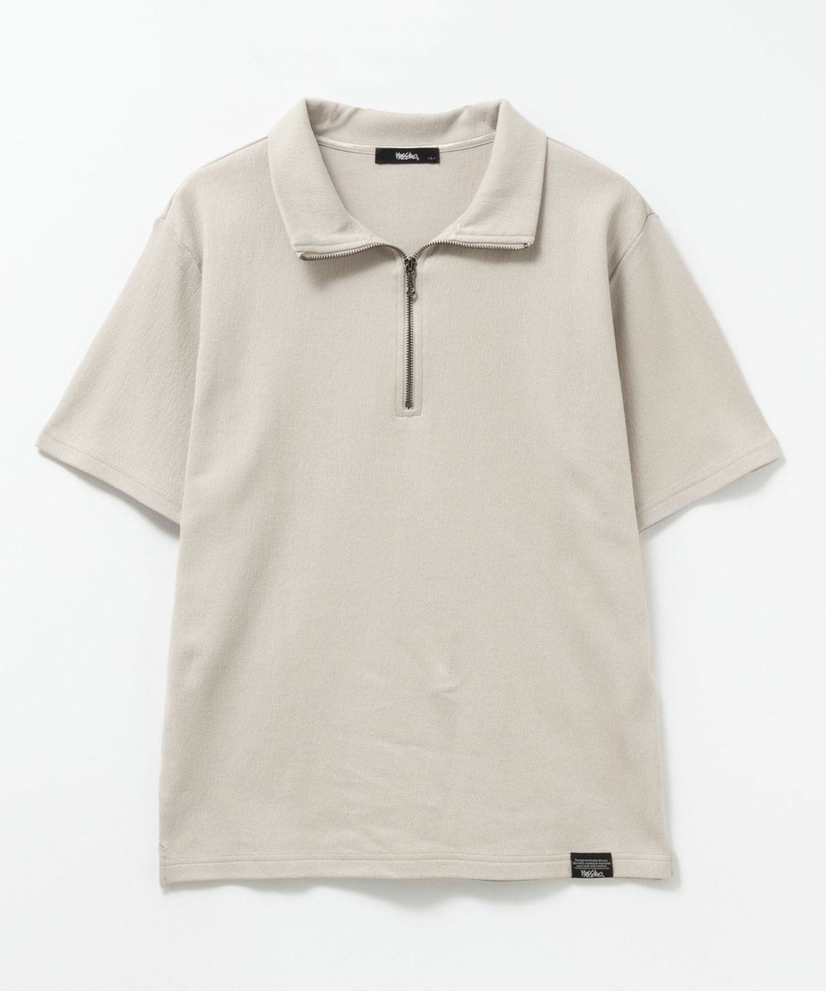 MOSSIMO ジャガードジップポロシャツ メンズ