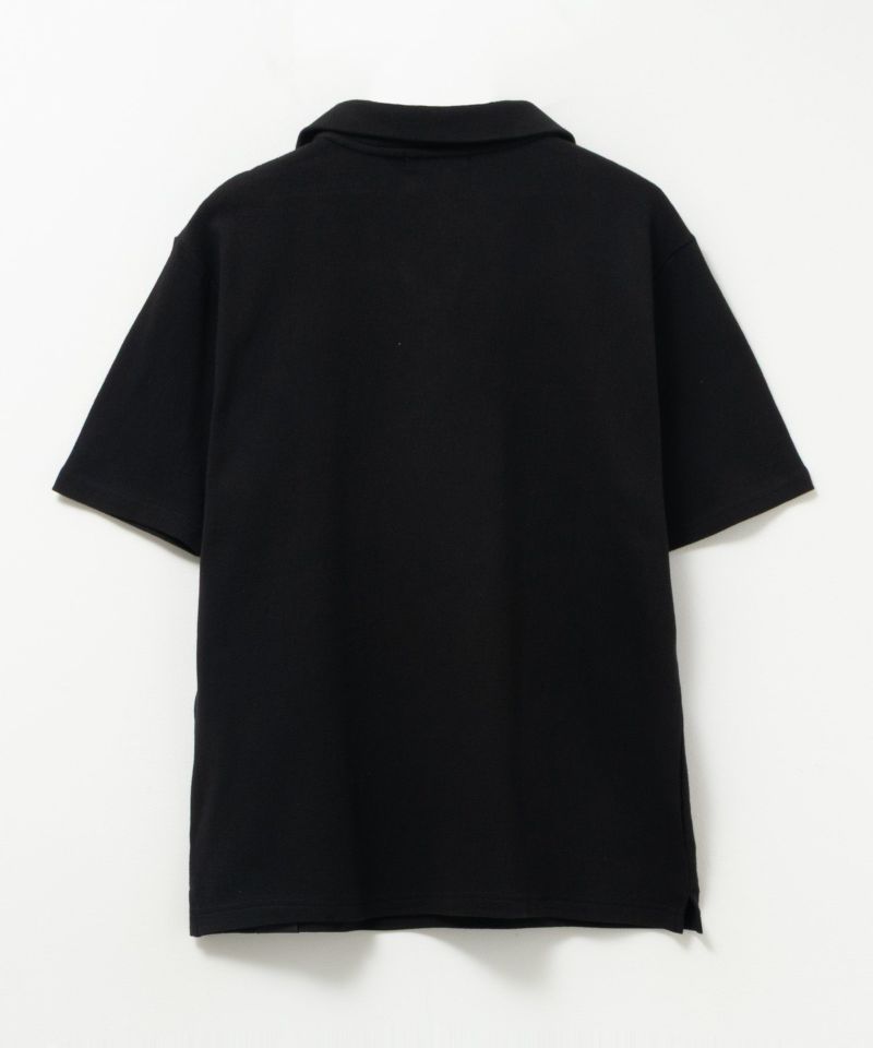 MOSSIMO  ジャガードジップポロシャツ メンズ商品画像-4