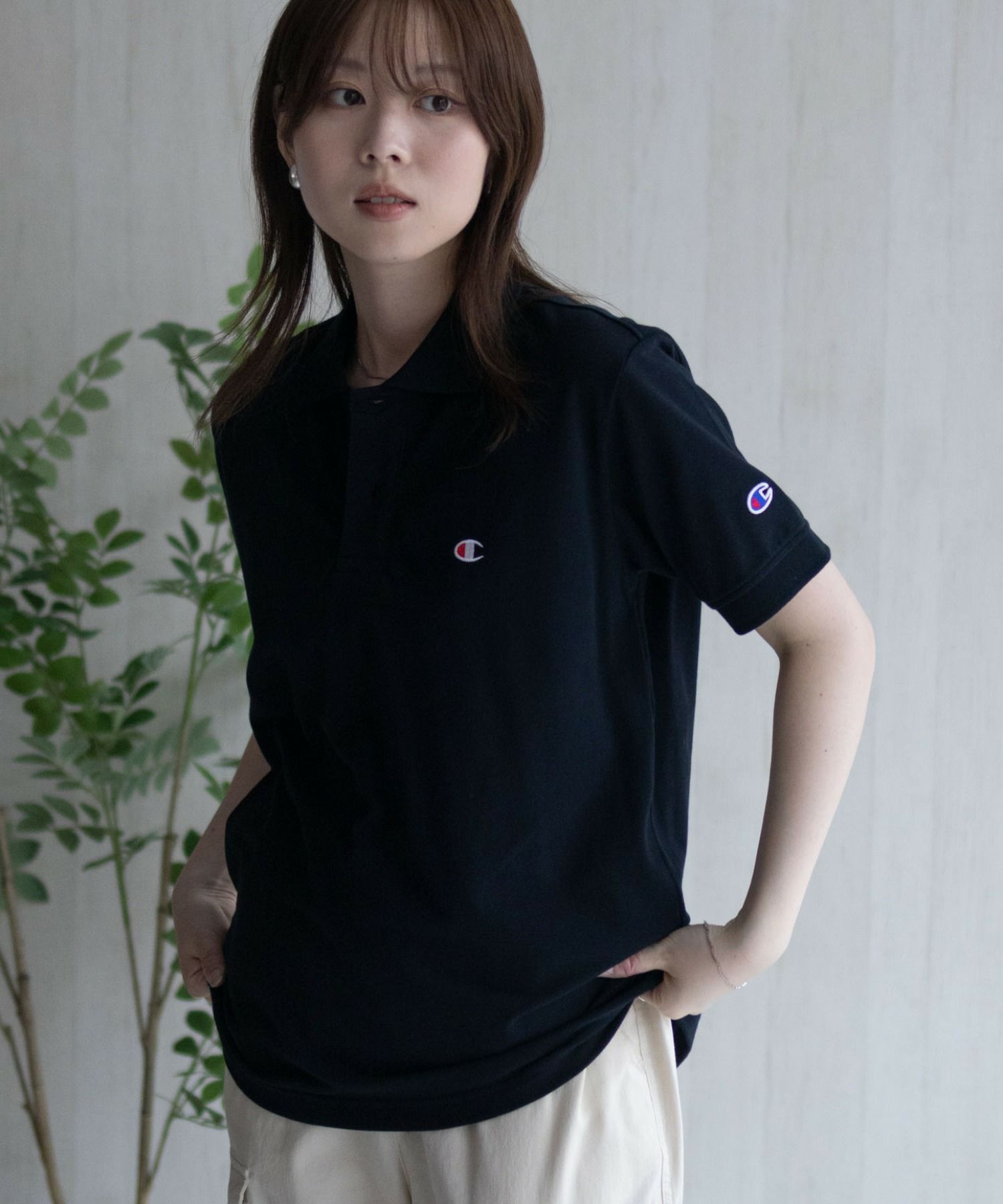 Champion  ワンポイントポロシャツ メンズ商品画像-2