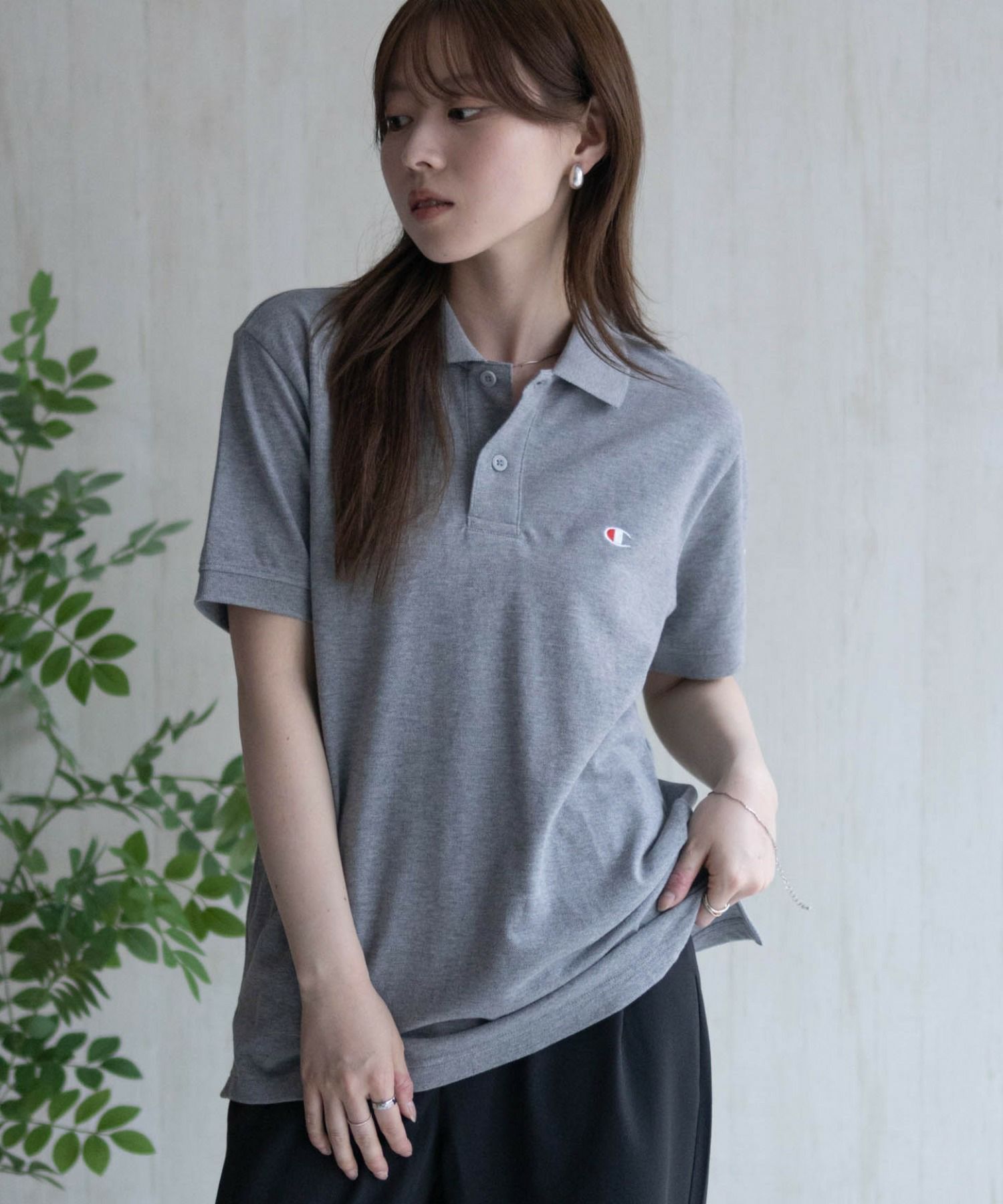 Champion  ワンポイントポロシャツ メンズ商品画像-3