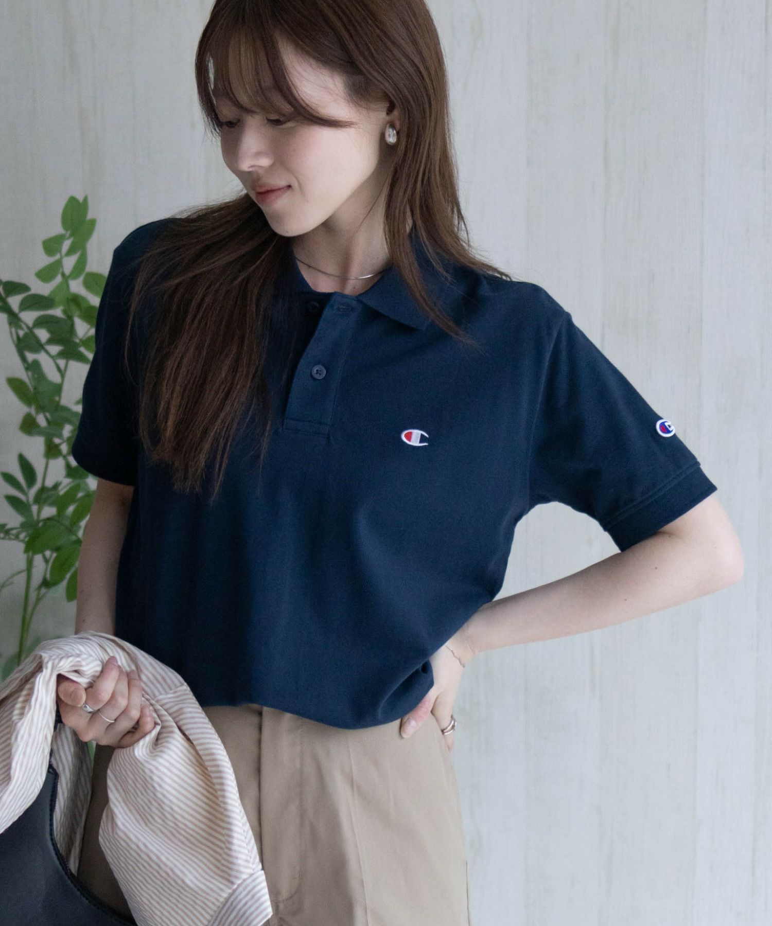 Champion ワンポイントポロシャツ メンズ