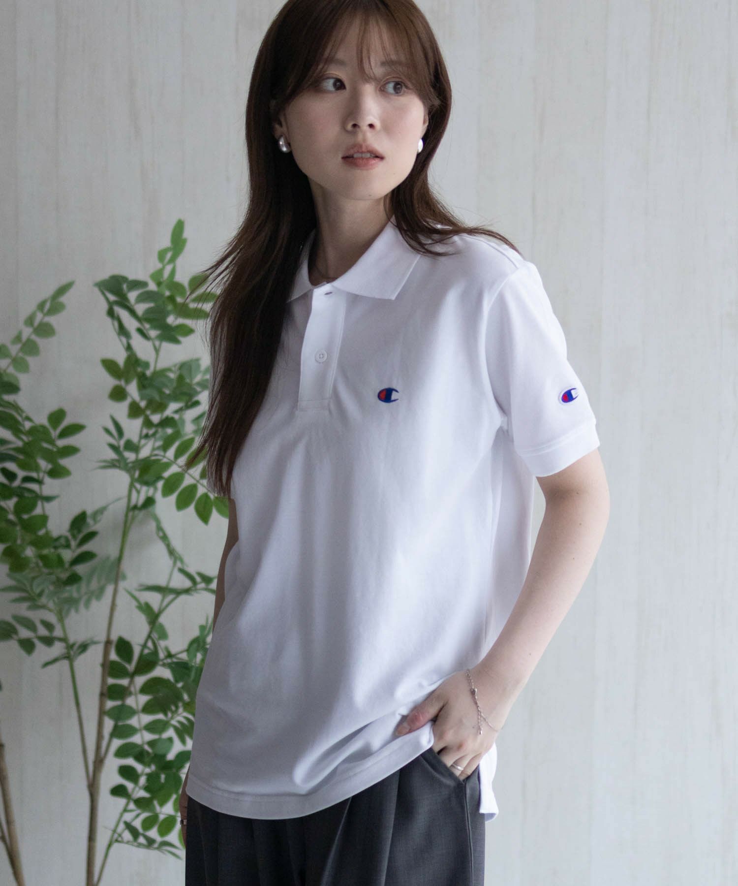 Champion ワンポイントポロシャツ メンズ