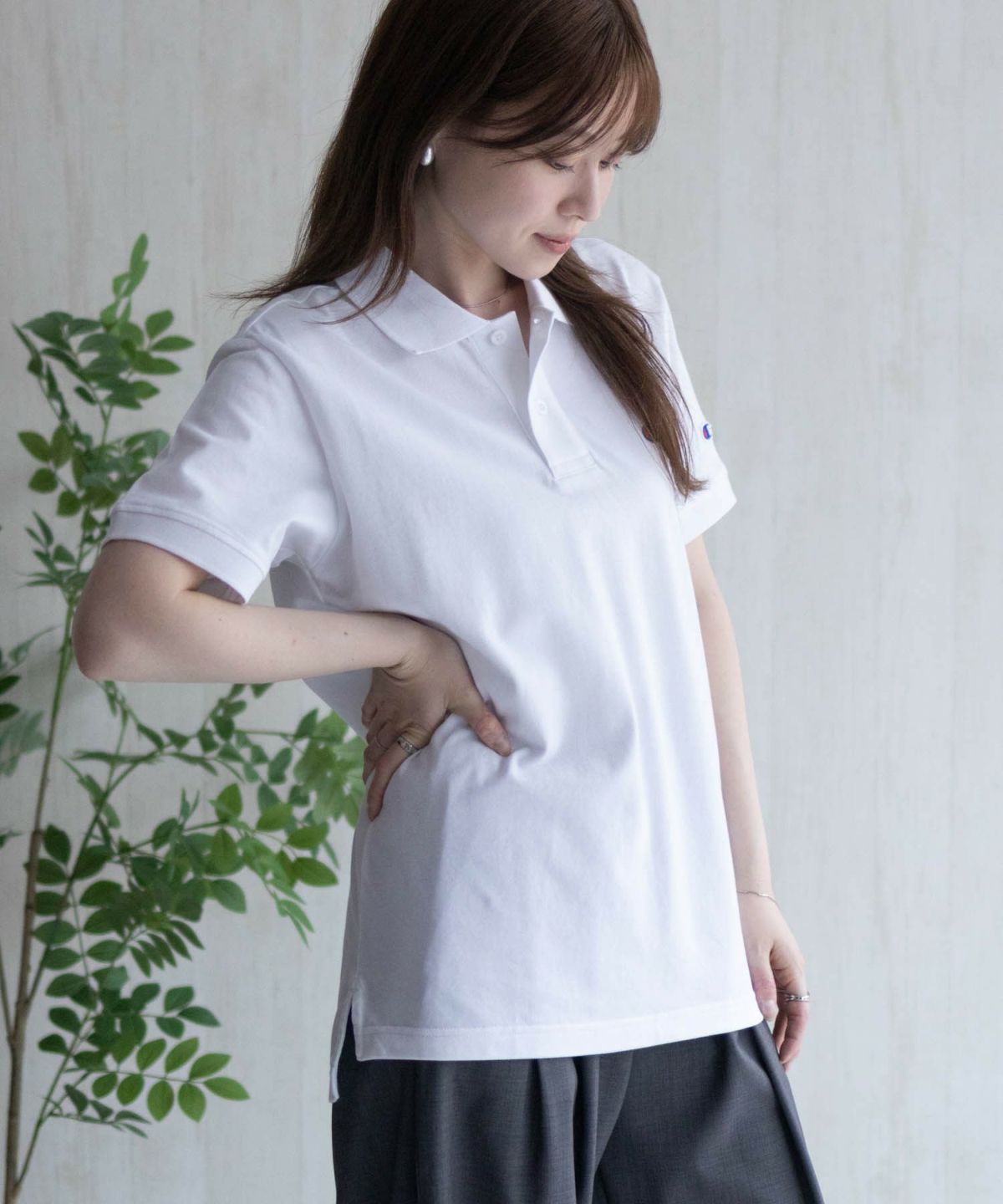 Champion ワンポイントポロシャツ メンズ