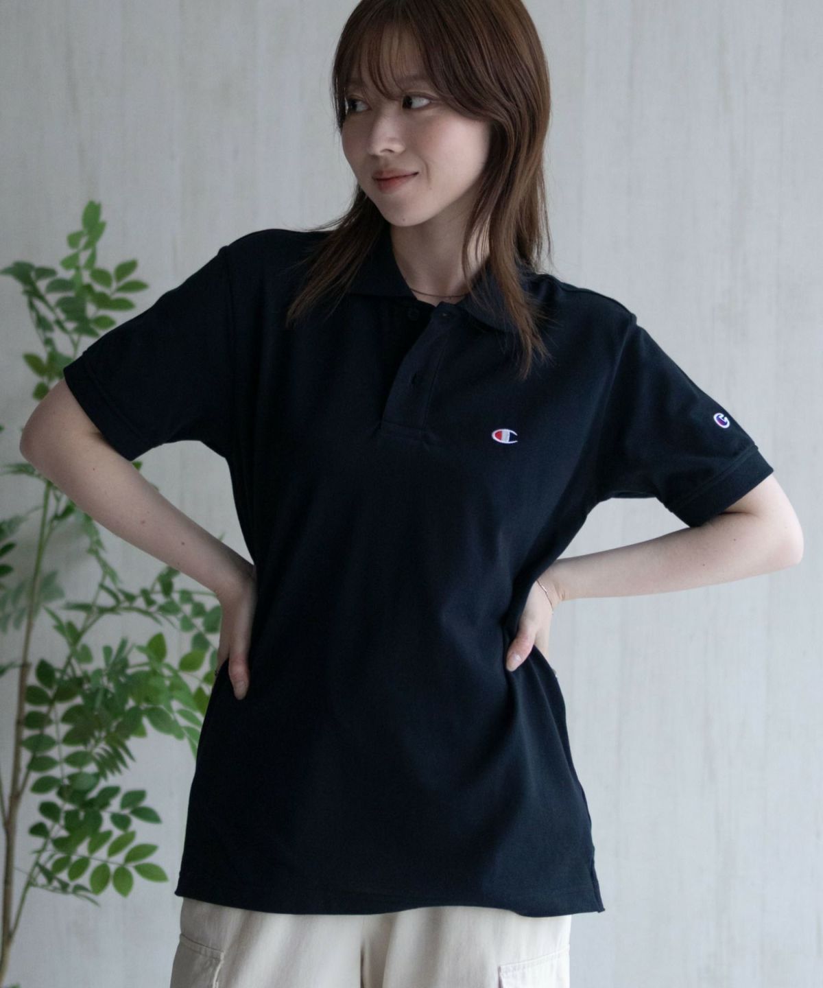 Champion ワンポイントポロシャツ メンズ