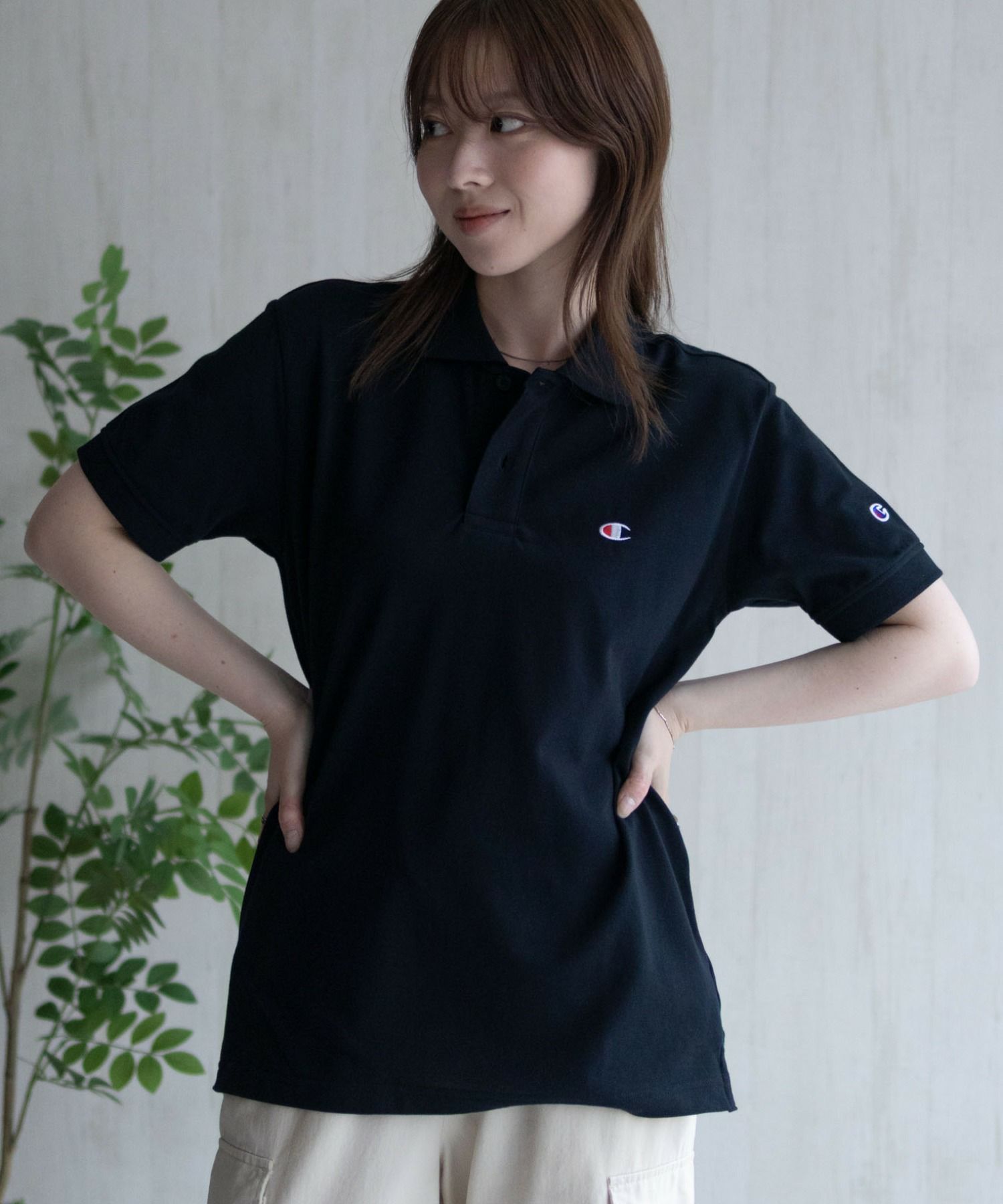 Champion ワンポイントポロシャツ メンズ