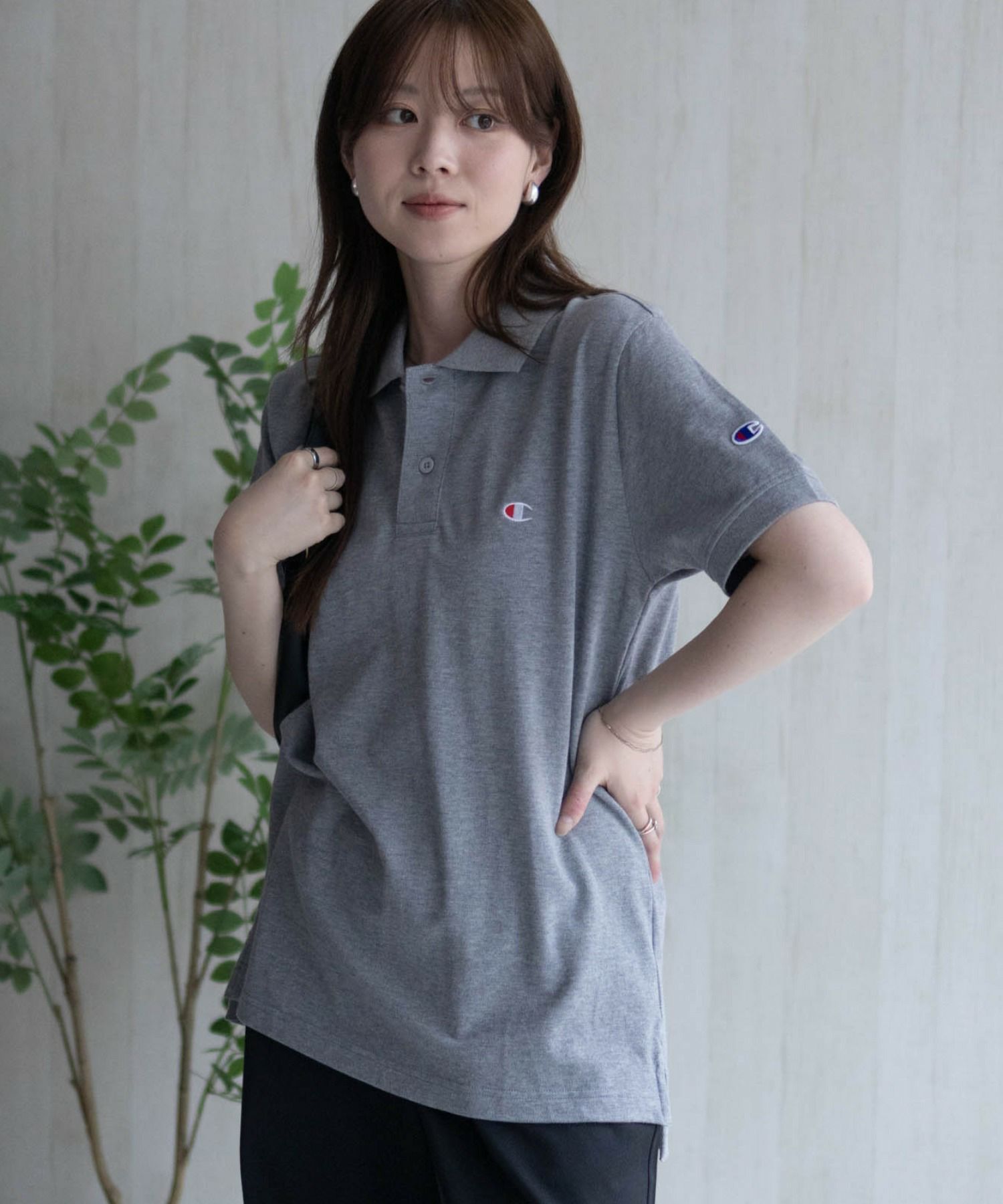 Champion ワンポイントポロシャツ メンズ