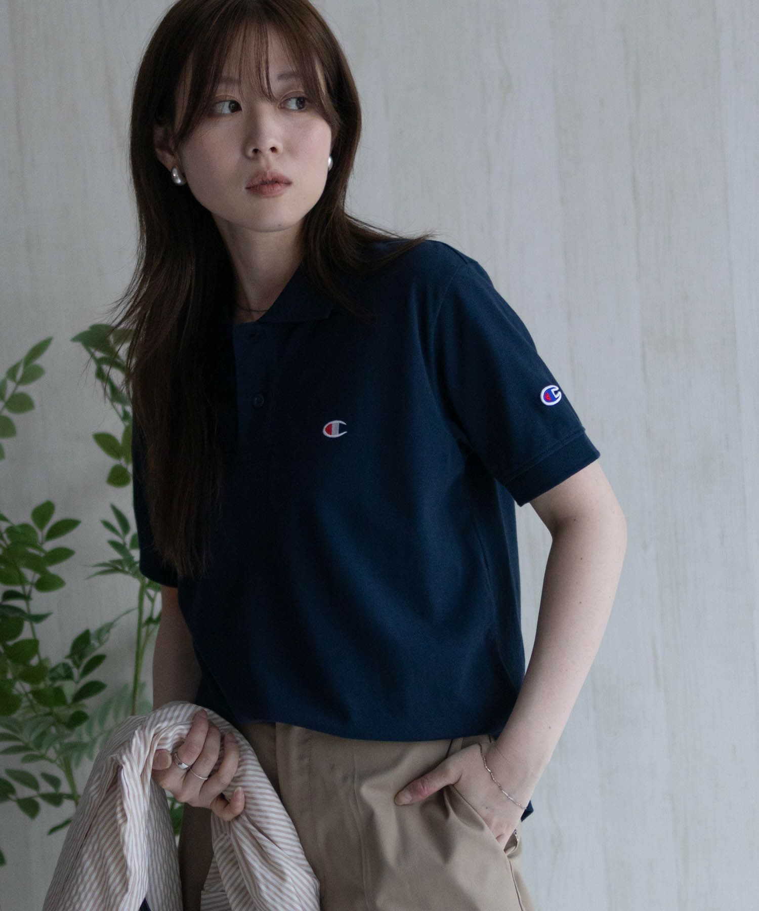 Champion ワンポイントポロシャツ メンズ