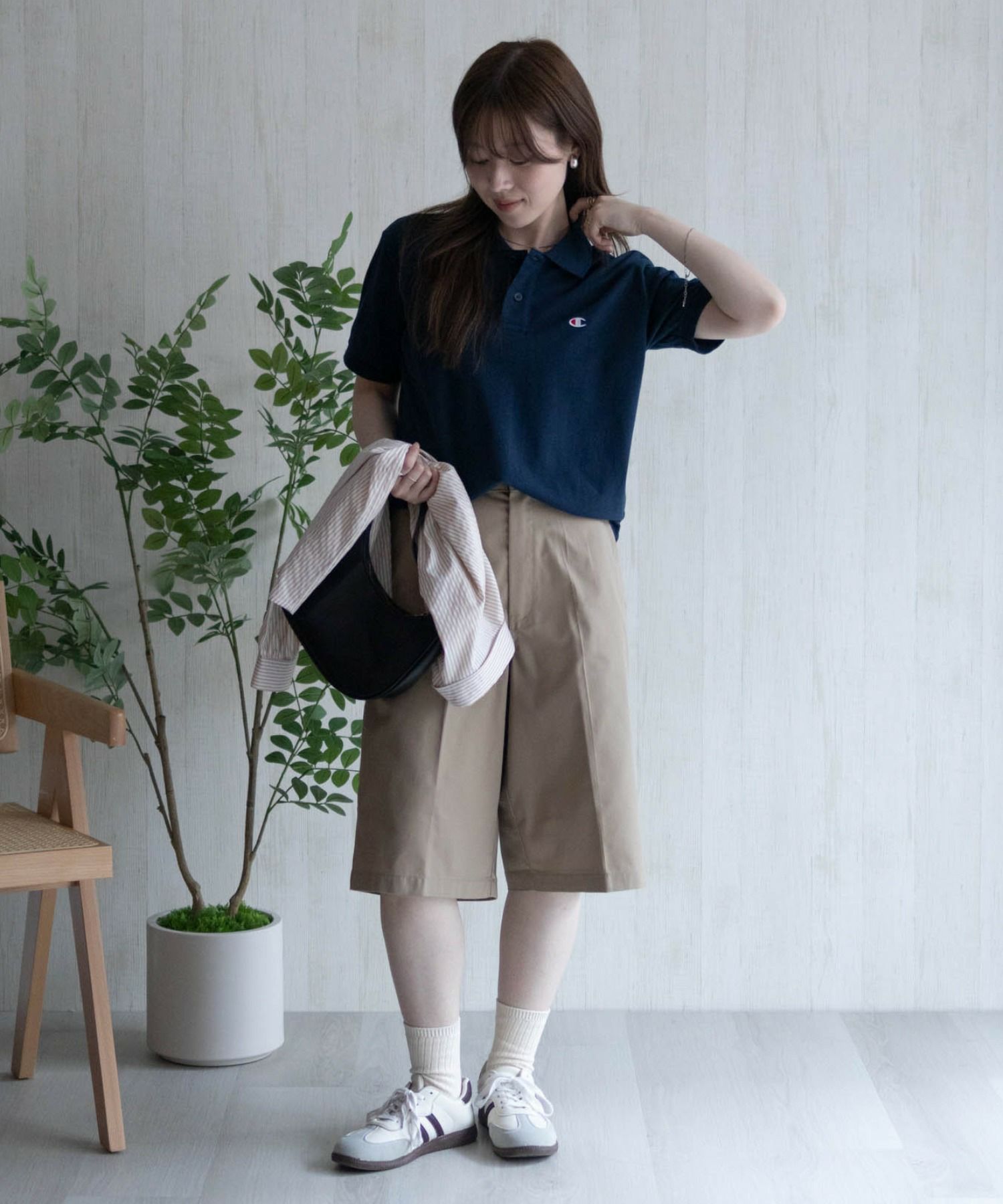 Champion ワンポイントポロシャツ メンズ