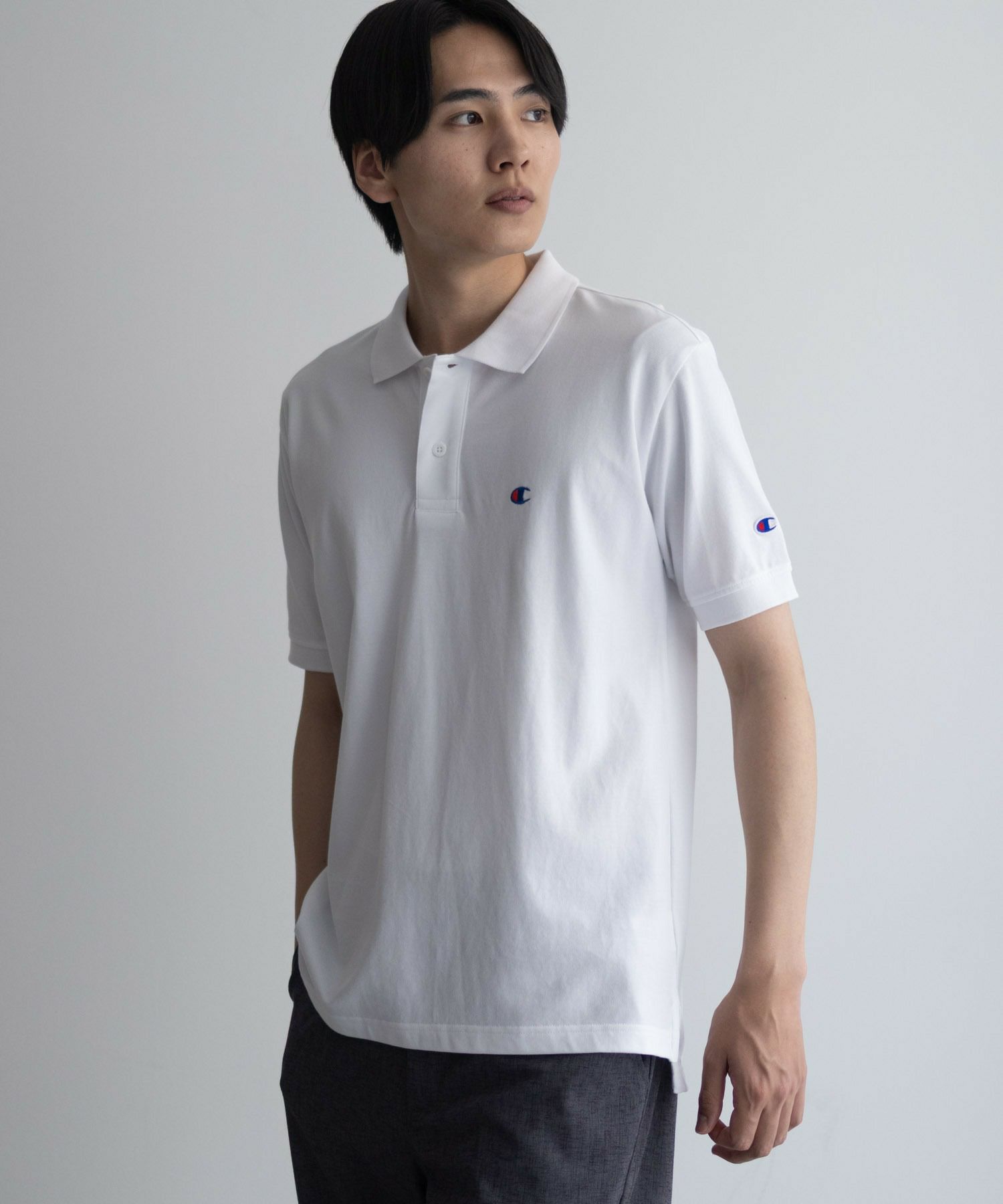 Champion ワンポイントポロシャツ メンズ