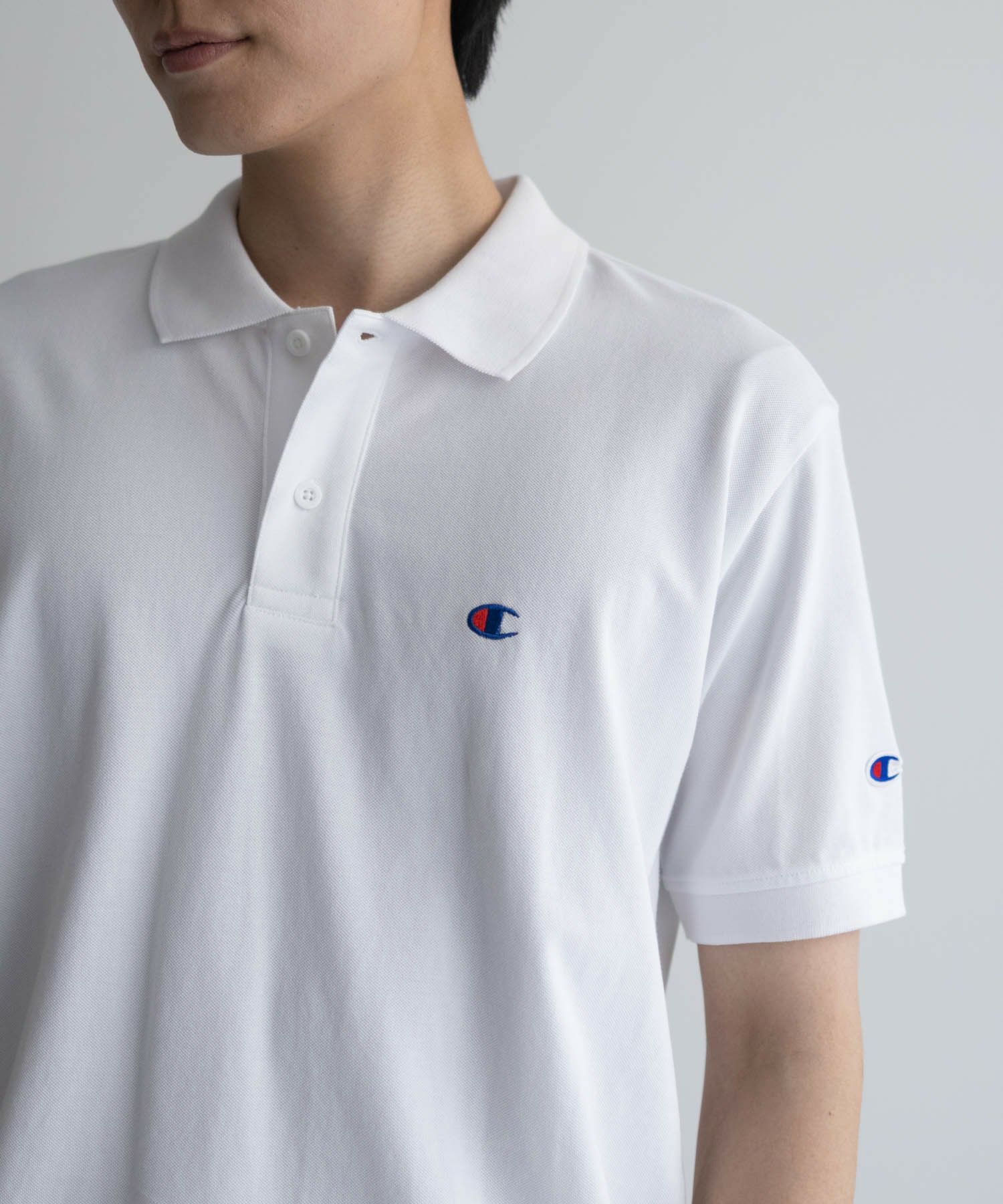 Champion ワンポイントポロシャツ メンズ